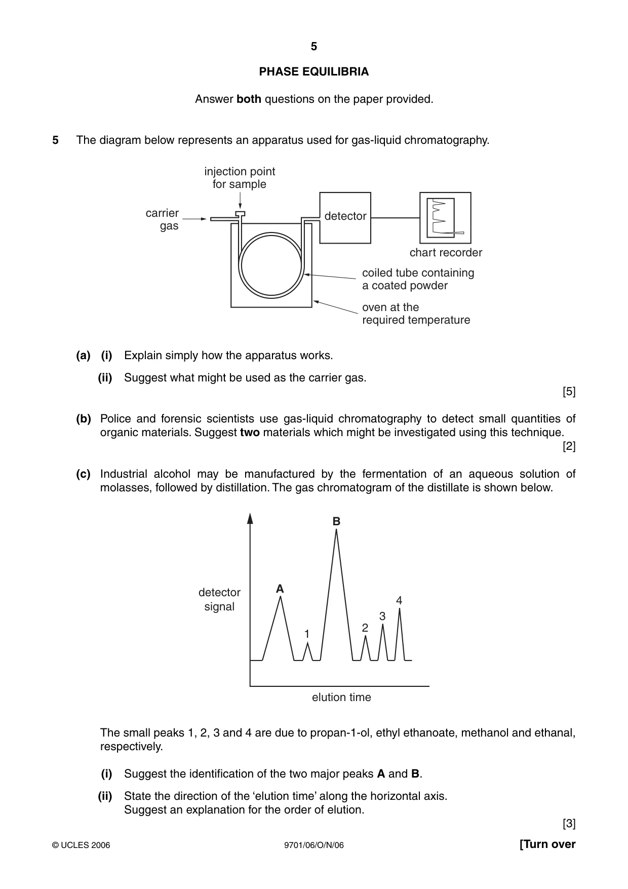 Cambridge A Level Chemistry 9701 2006 Oct/Nov Paper 6 · Variant 1 question paper, page 5 of 12