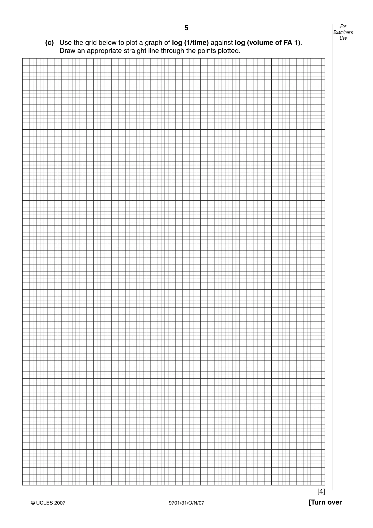Cambridge A Level Chemistry 9701 2007 Oct/Nov Paper 3 · Variant 1 question paper, page 5 of 12