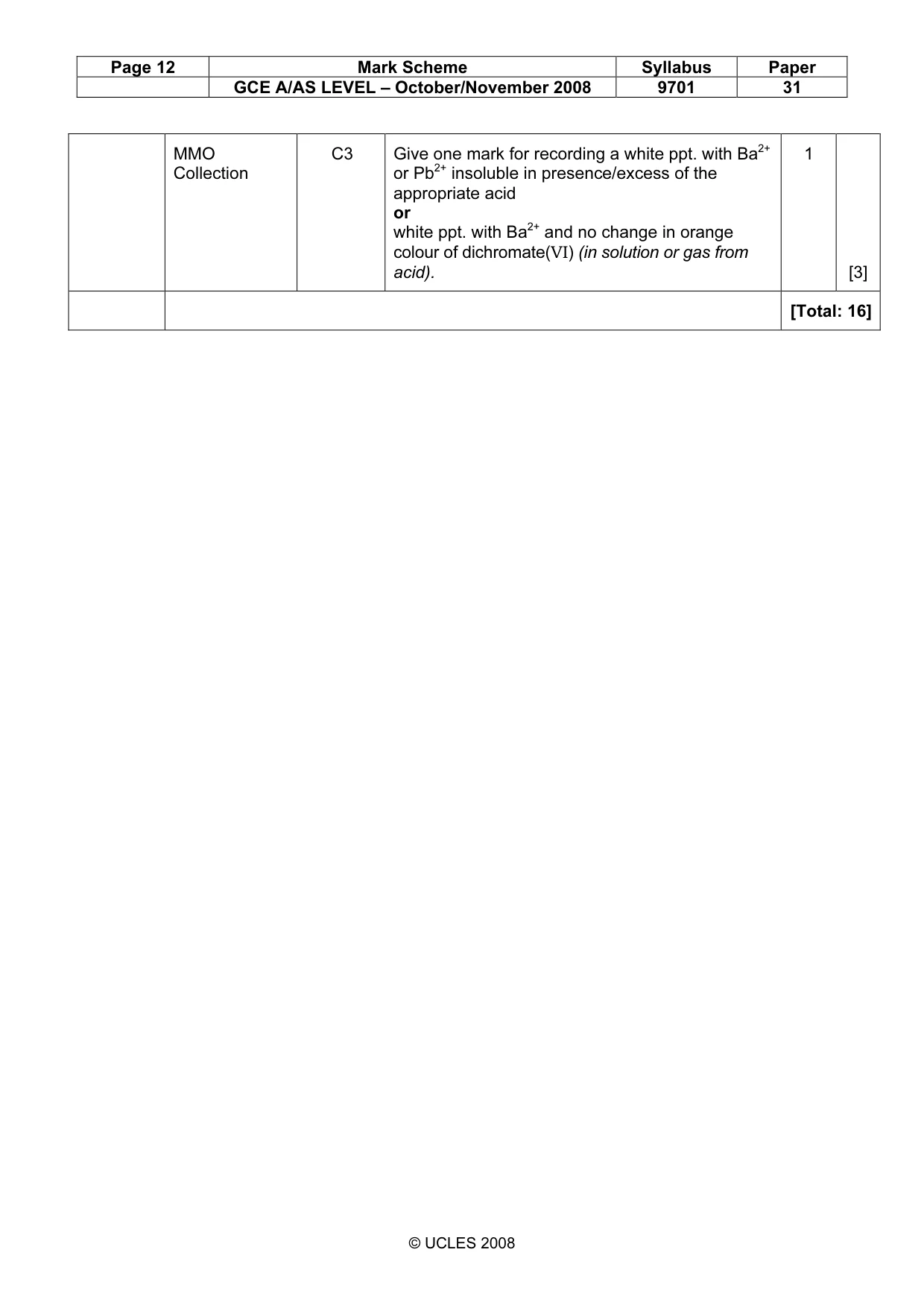 Mark scheme, page 12 of 12