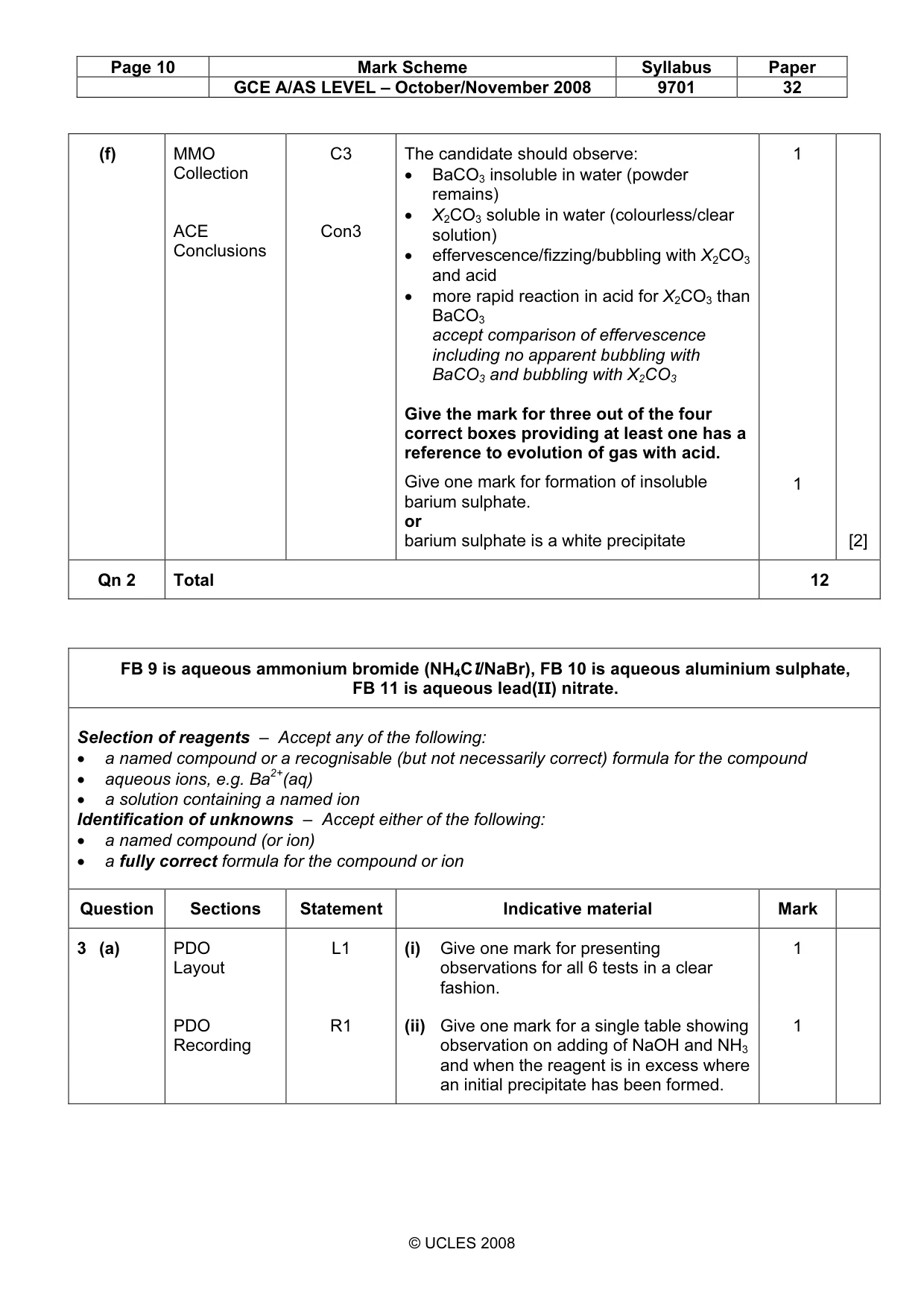 Mark scheme, page 10 of 14