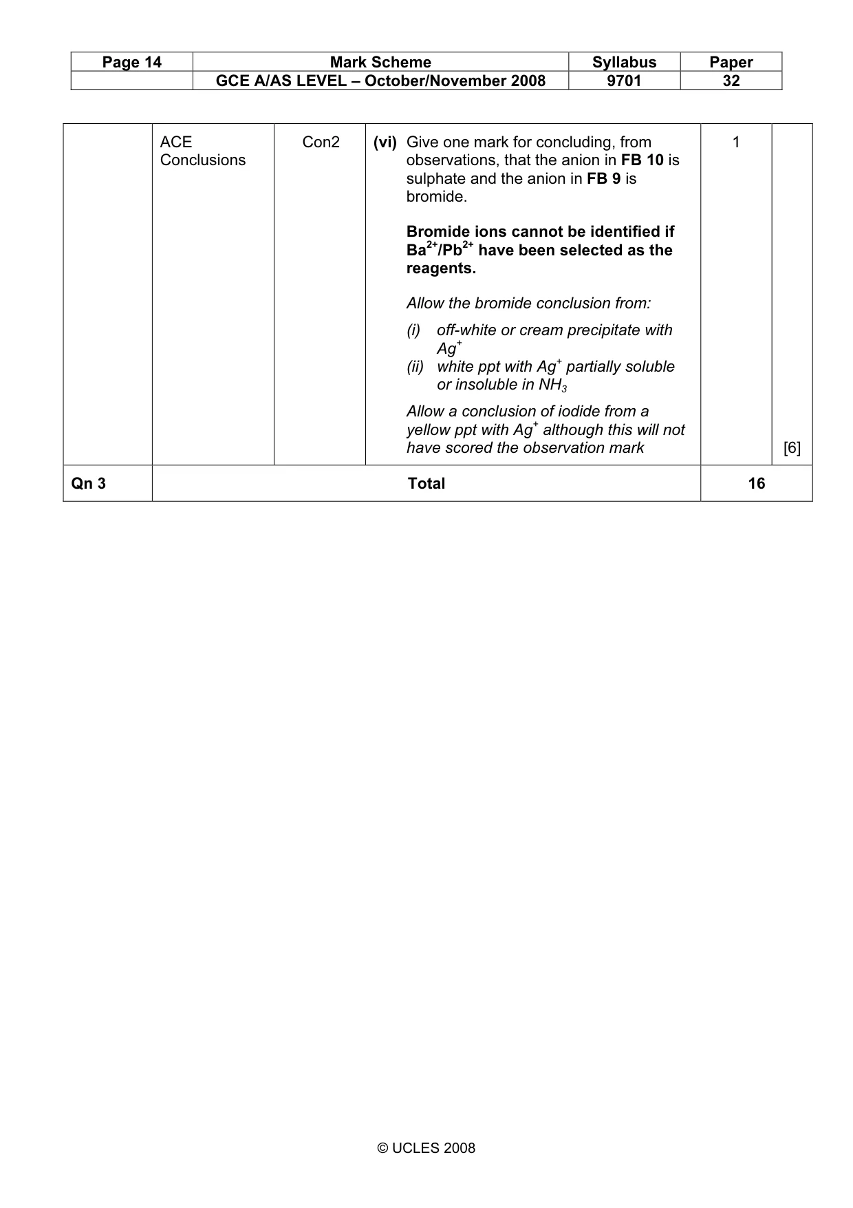 Mark scheme, page 14 of 14
