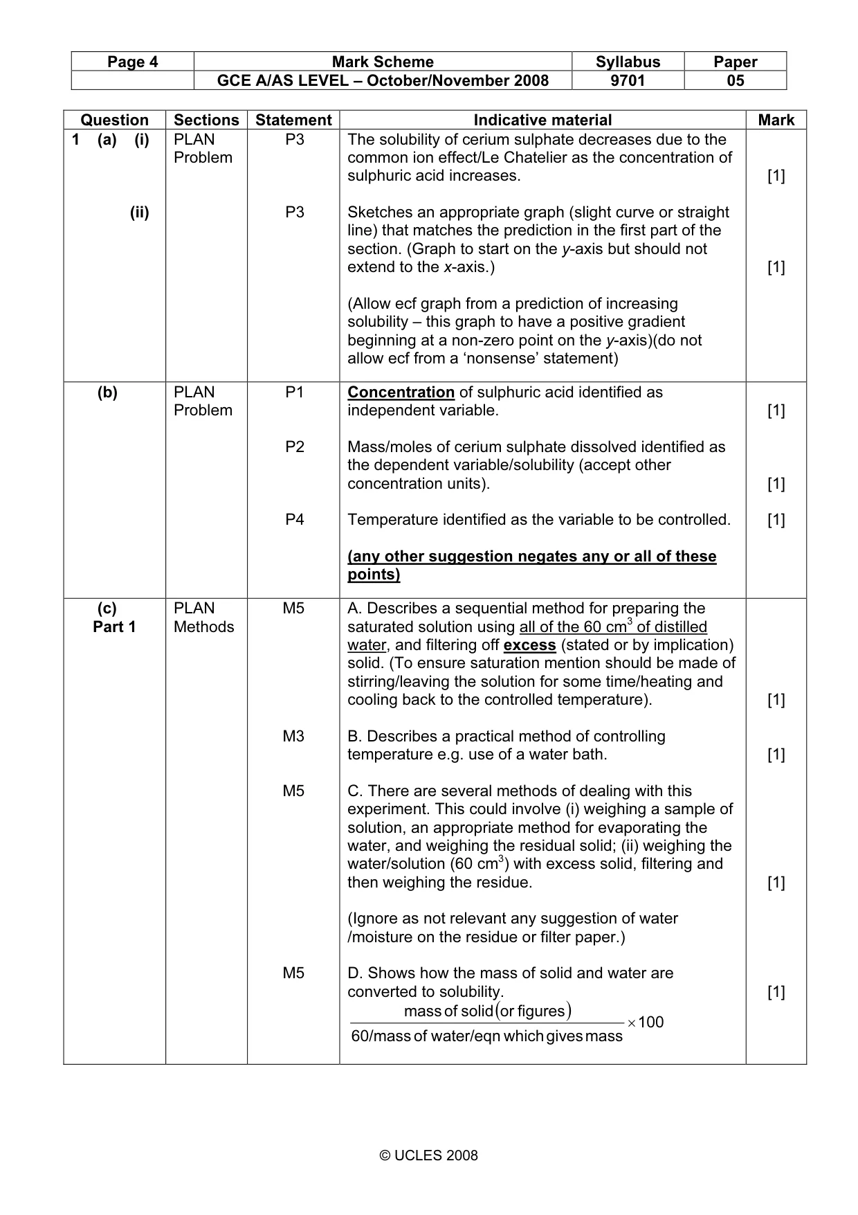 Mark scheme, page 4 of 8