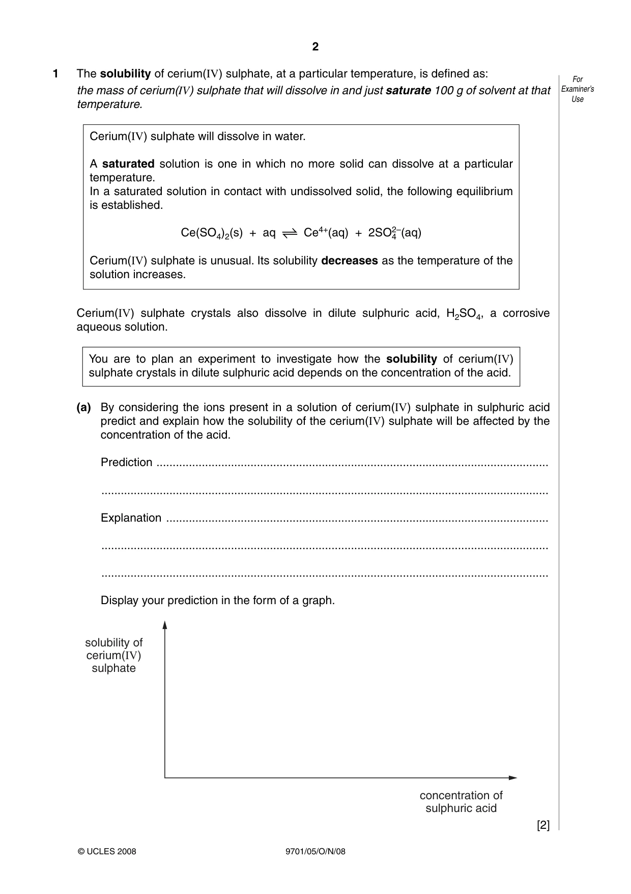 Cambridge A Level Chemistry 9701 2008 Oct/Nov Paper 5 · Variant 1 question paper, page 2 of 12