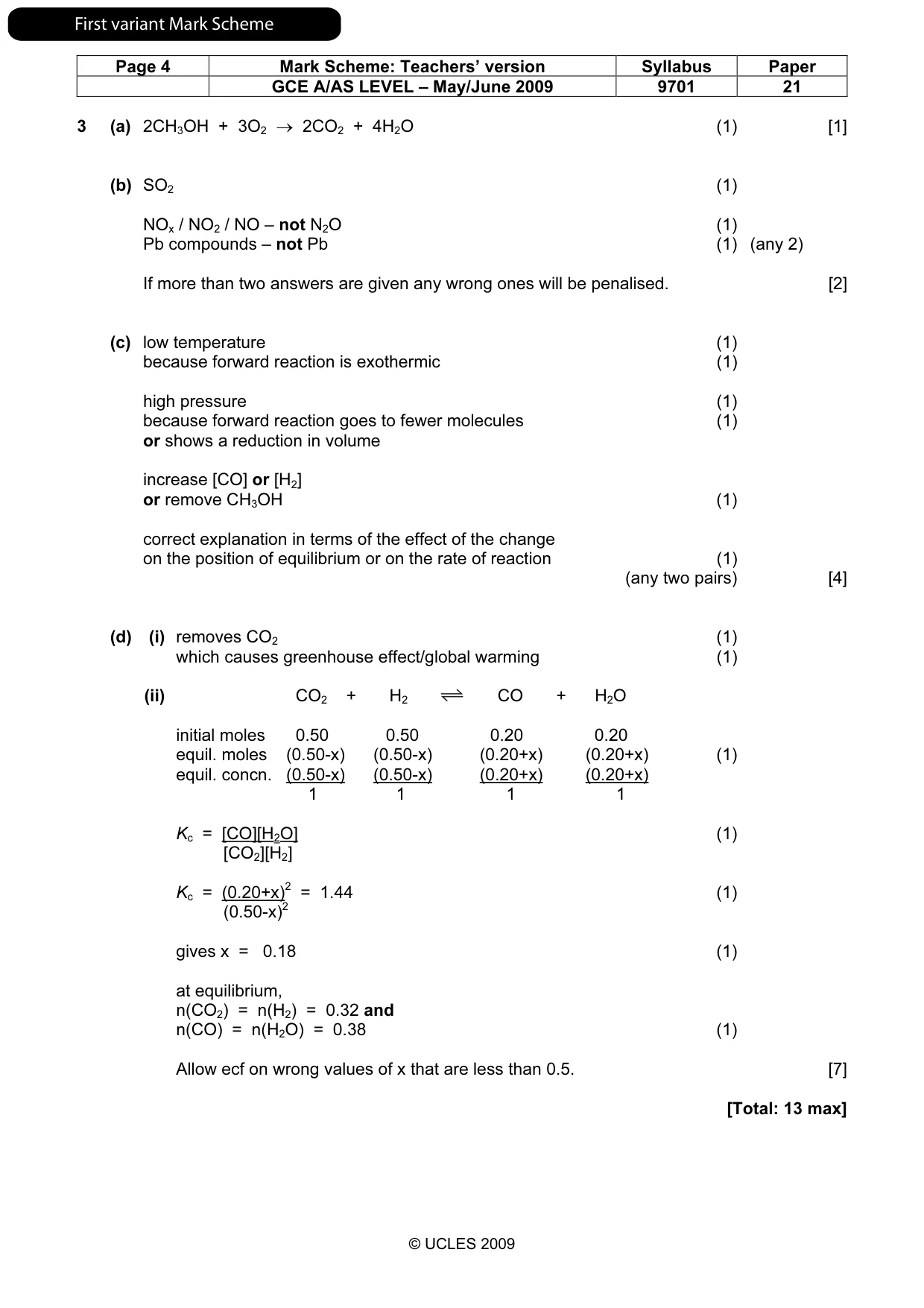 Mark scheme, page 5 of 17