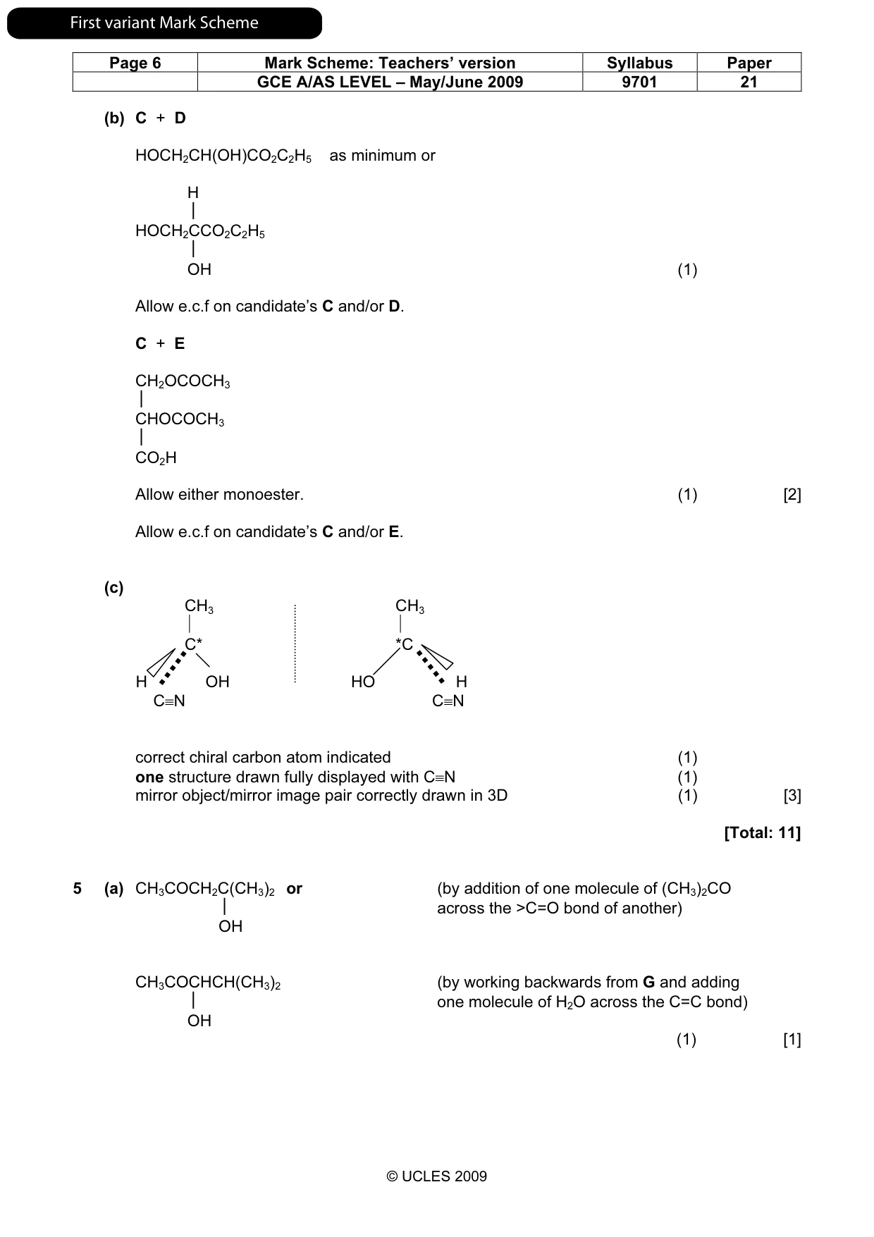 Mark scheme, page 7 of 17