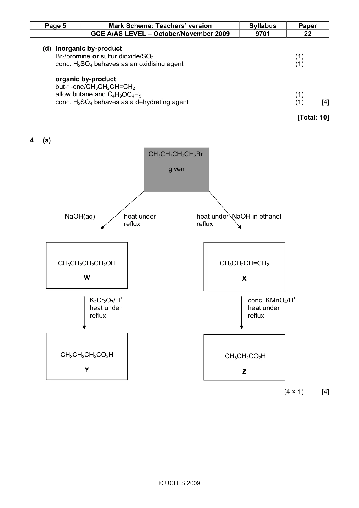 Mark scheme, page 5 of 7