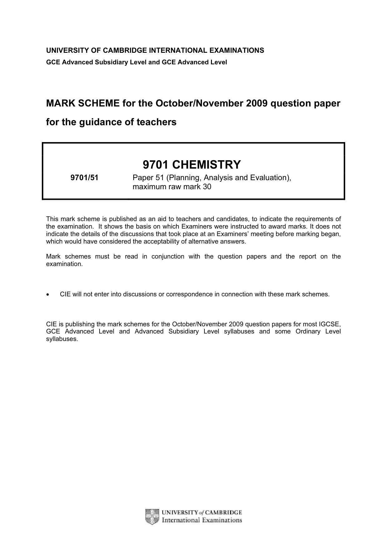 Mark scheme, page 1 of 5