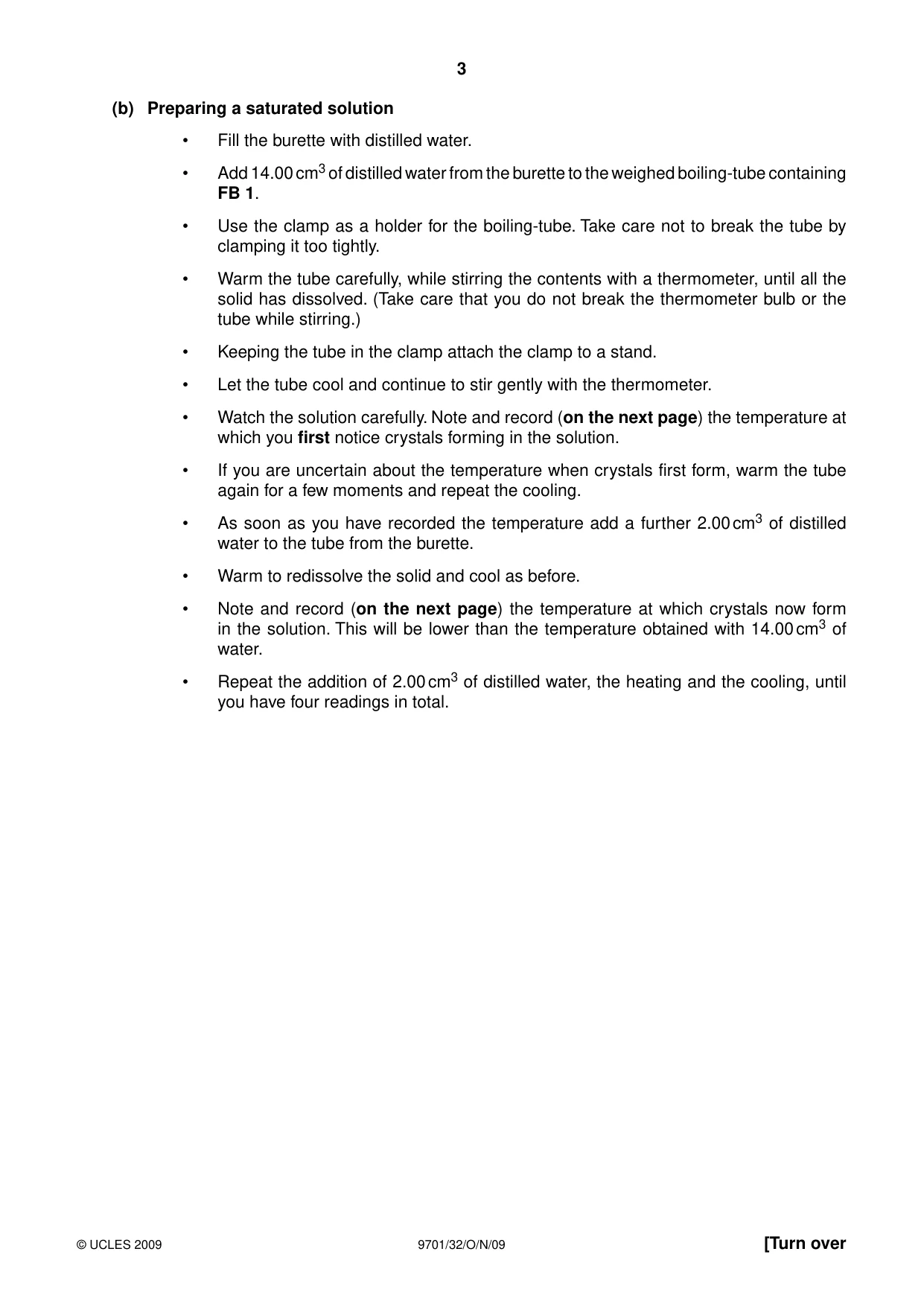 Cambridge A Level Chemistry 9701 2009 Oct/Nov Paper 3 · Variant 2 question paper, page 3 of 12