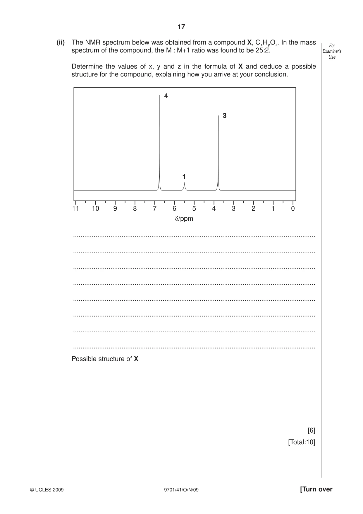 Cambridge A Level Chemistry 9701 2009 Oct/Nov Paper 4 · Variant 1 question paper, page 17 of 20