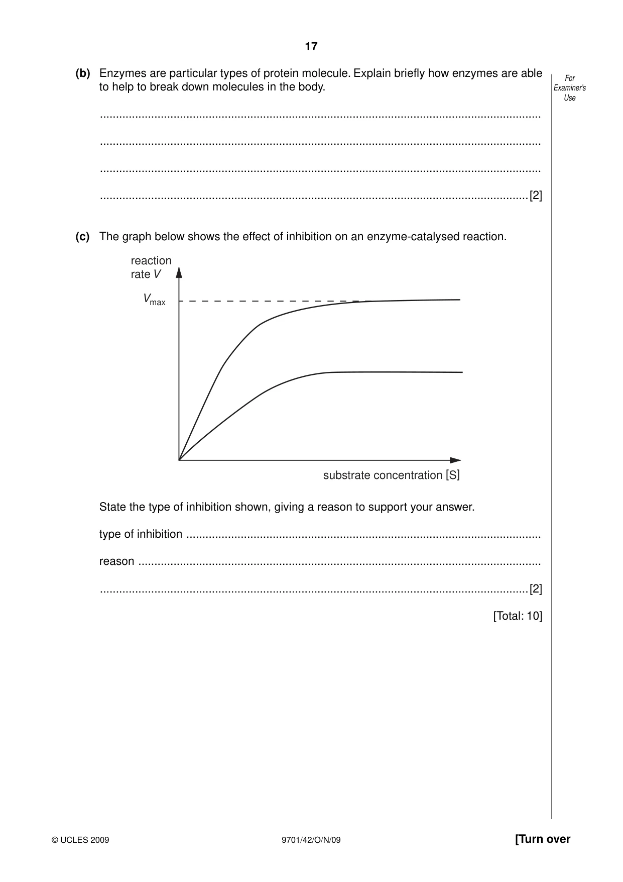 Cambridge A Level Chemistry 9701 2009 Oct/Nov Paper 4 · Variant 2 question paper, page 17 of 24