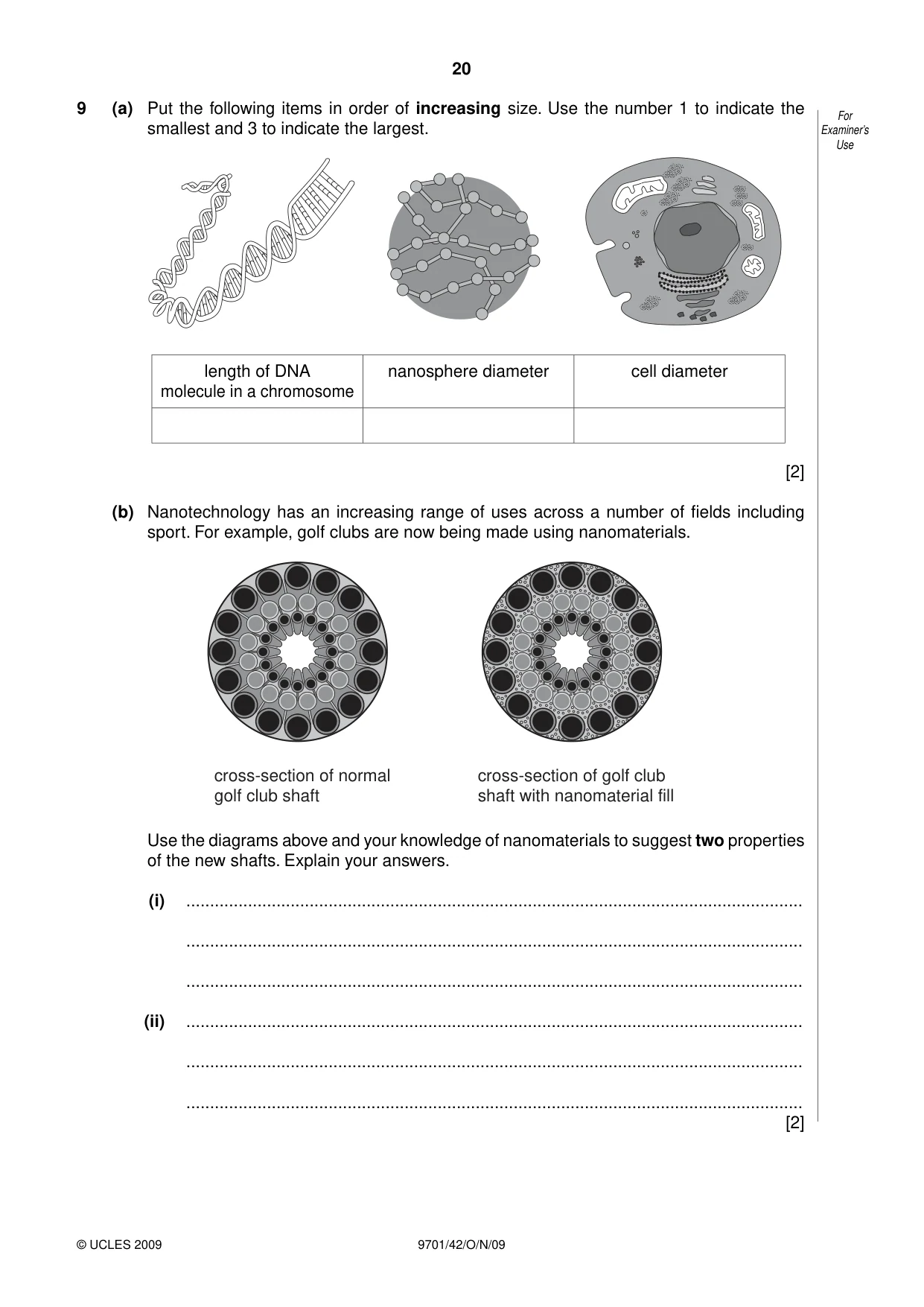 Cambridge A Level Chemistry 9701 2009 Oct/Nov Paper 4 · Variant 2 question paper, page 20 of 24