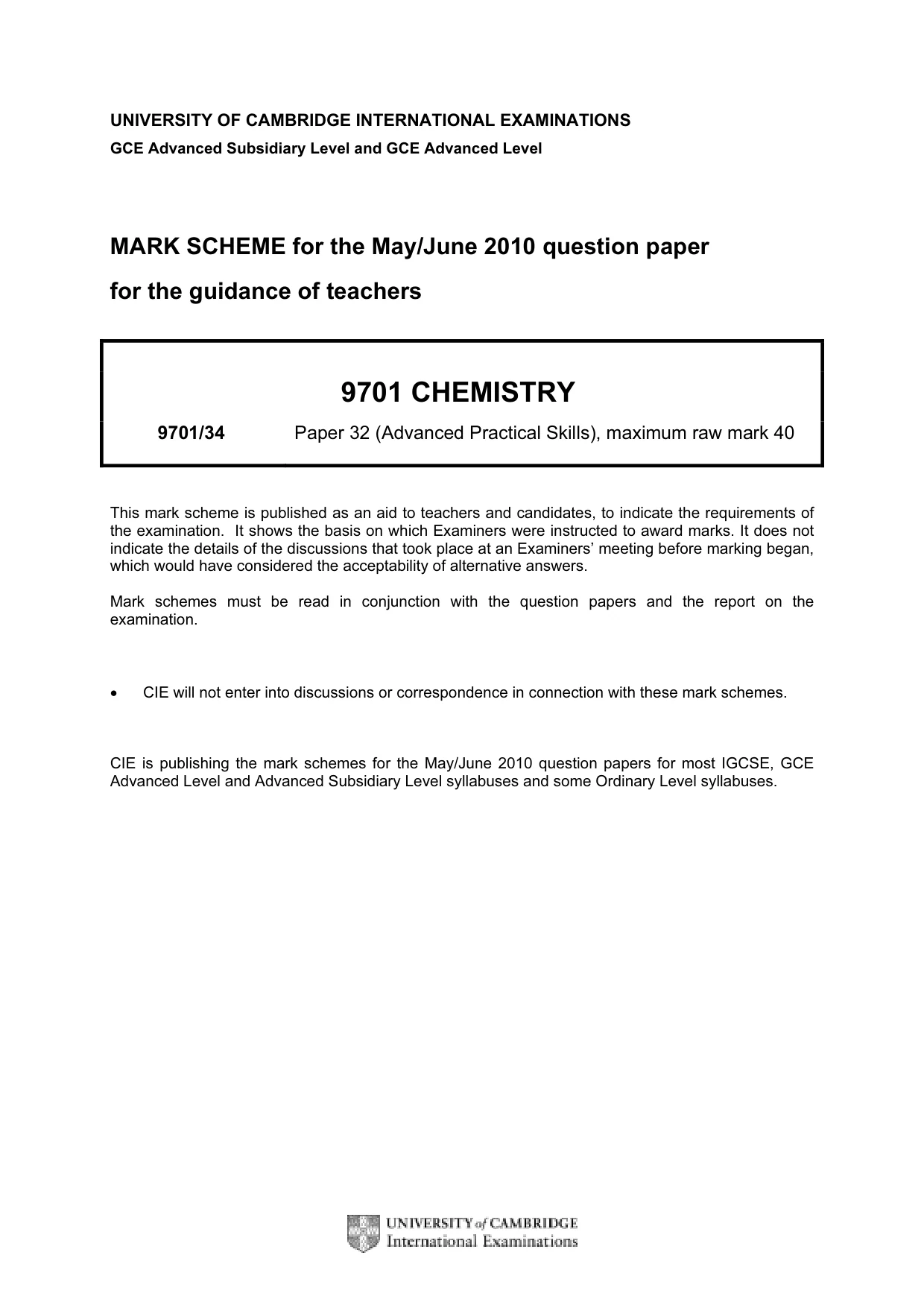 Mark scheme, page 1 of 6