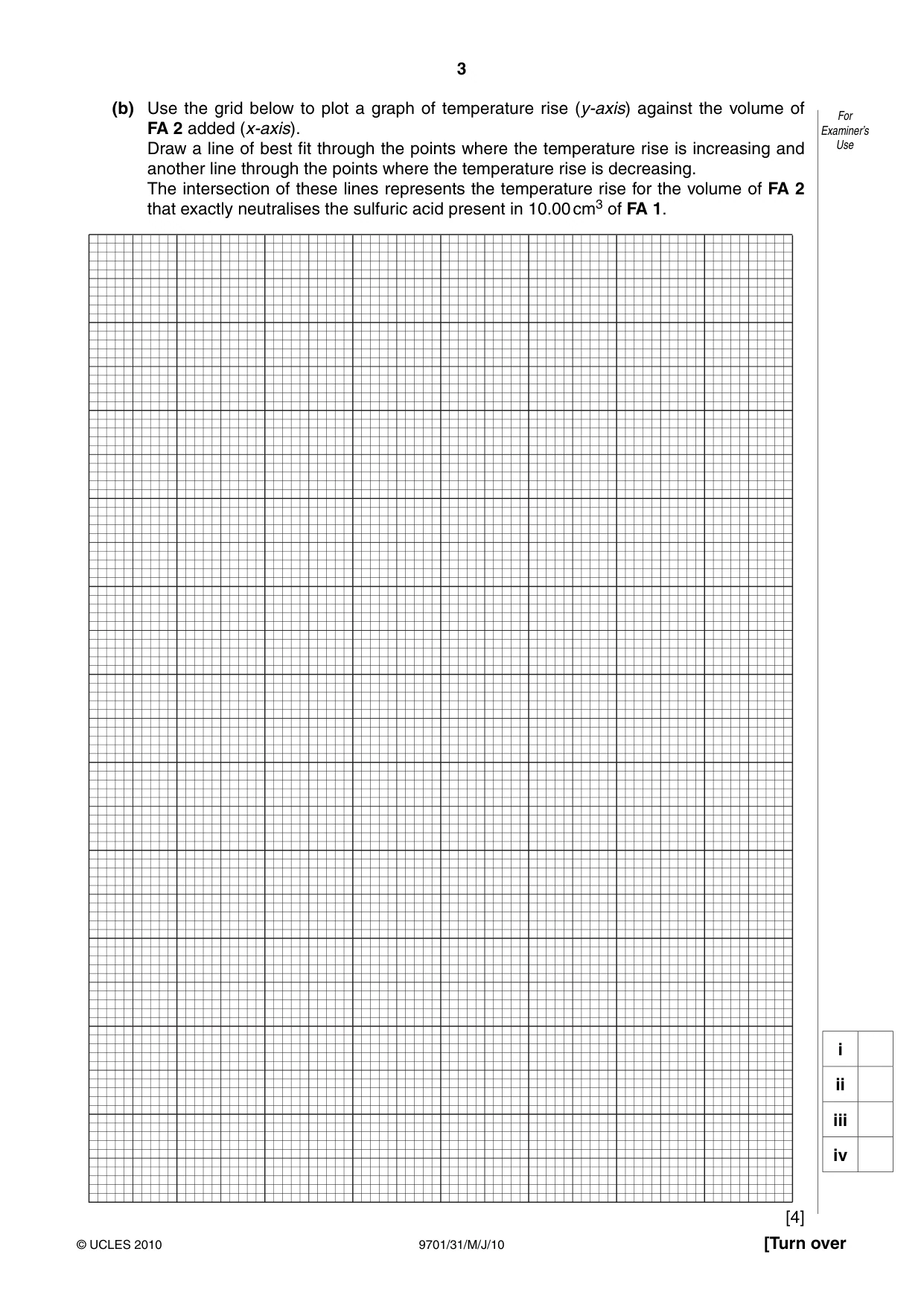 Cambridge A Level Chemistry 9701 2010 May/June Paper 3 · Variant 1 question paper, page 3 of 12