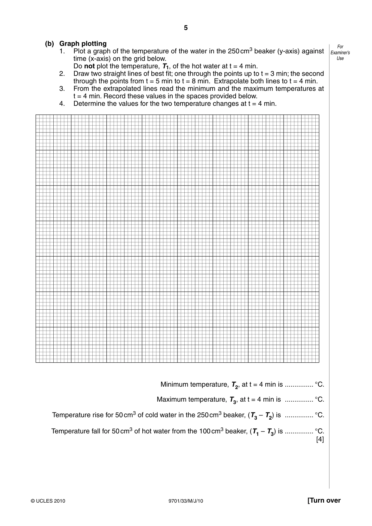 Cambridge A Level Chemistry 9701 2010 May/June Paper 3 · Variant 3 question paper, page 5 of 16