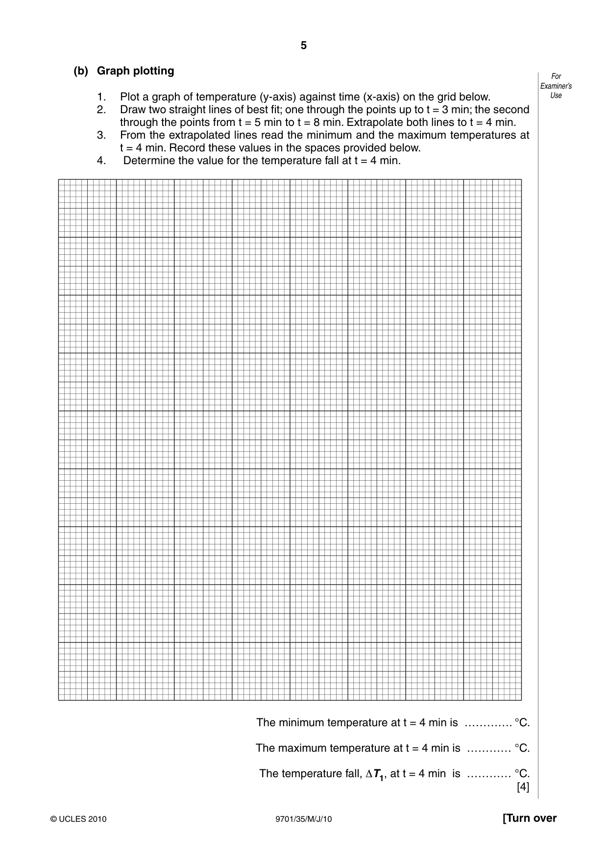 Cambridge A Level Chemistry 9701 2010 May/June Paper 3 · Variant 5 question paper, page 5 of 16