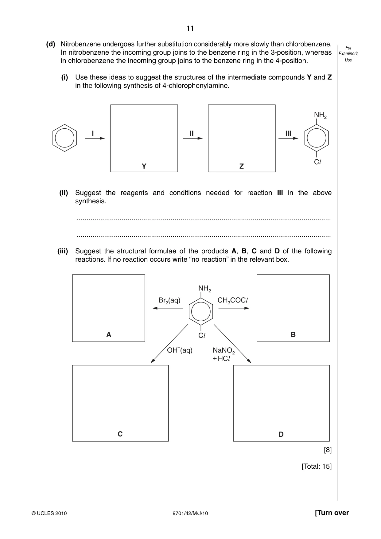 Cambridge A Level Chemistry 9701 2010 May/June Paper 4 · Variant 2 question paper, page 11 of 20