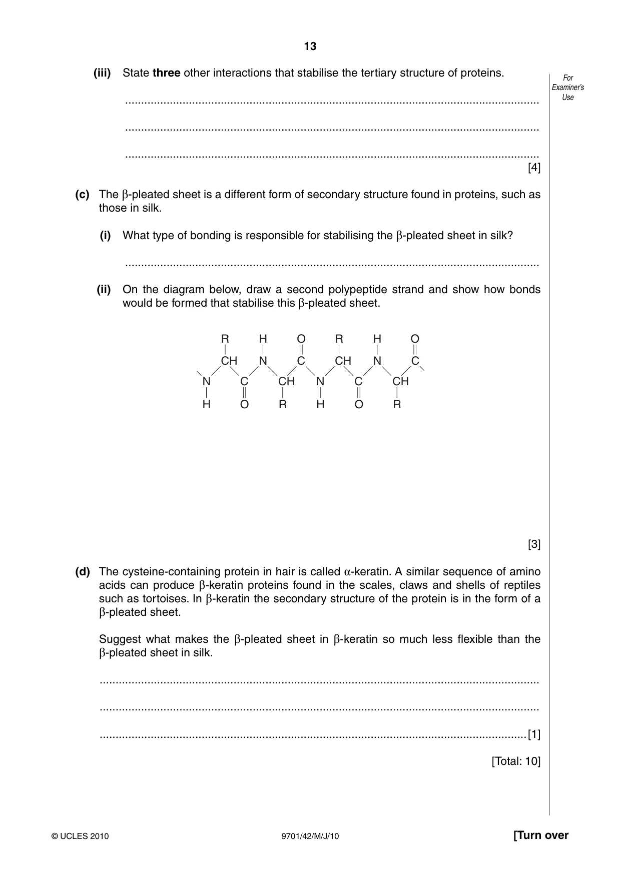 Cambridge A Level Chemistry 9701 2010 May/June Paper 4 · Variant 2 question paper, page 13 of 20