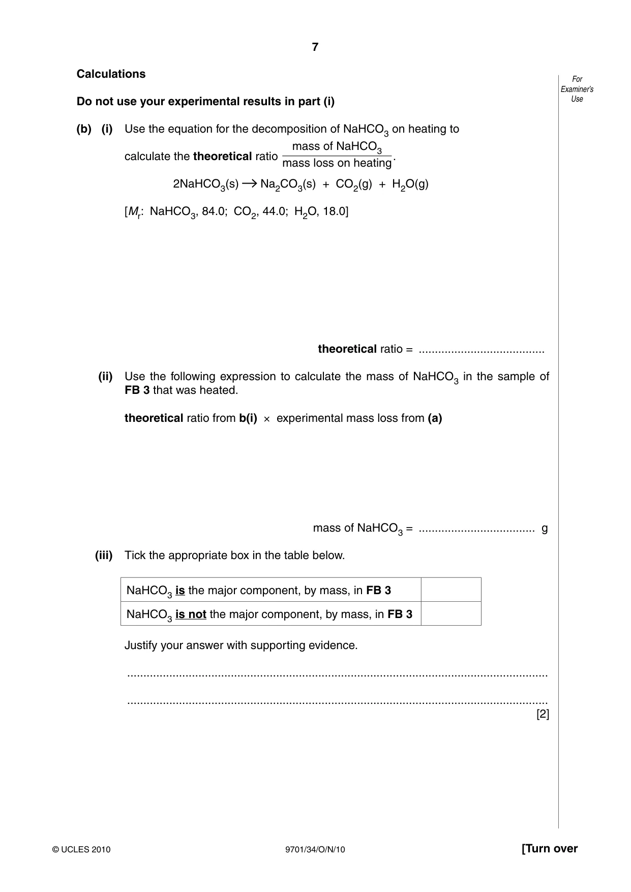 Cambridge A Level Chemistry 9701 2010 Oct/Nov Paper 3 · Variant 4 question paper, page 7 of 16