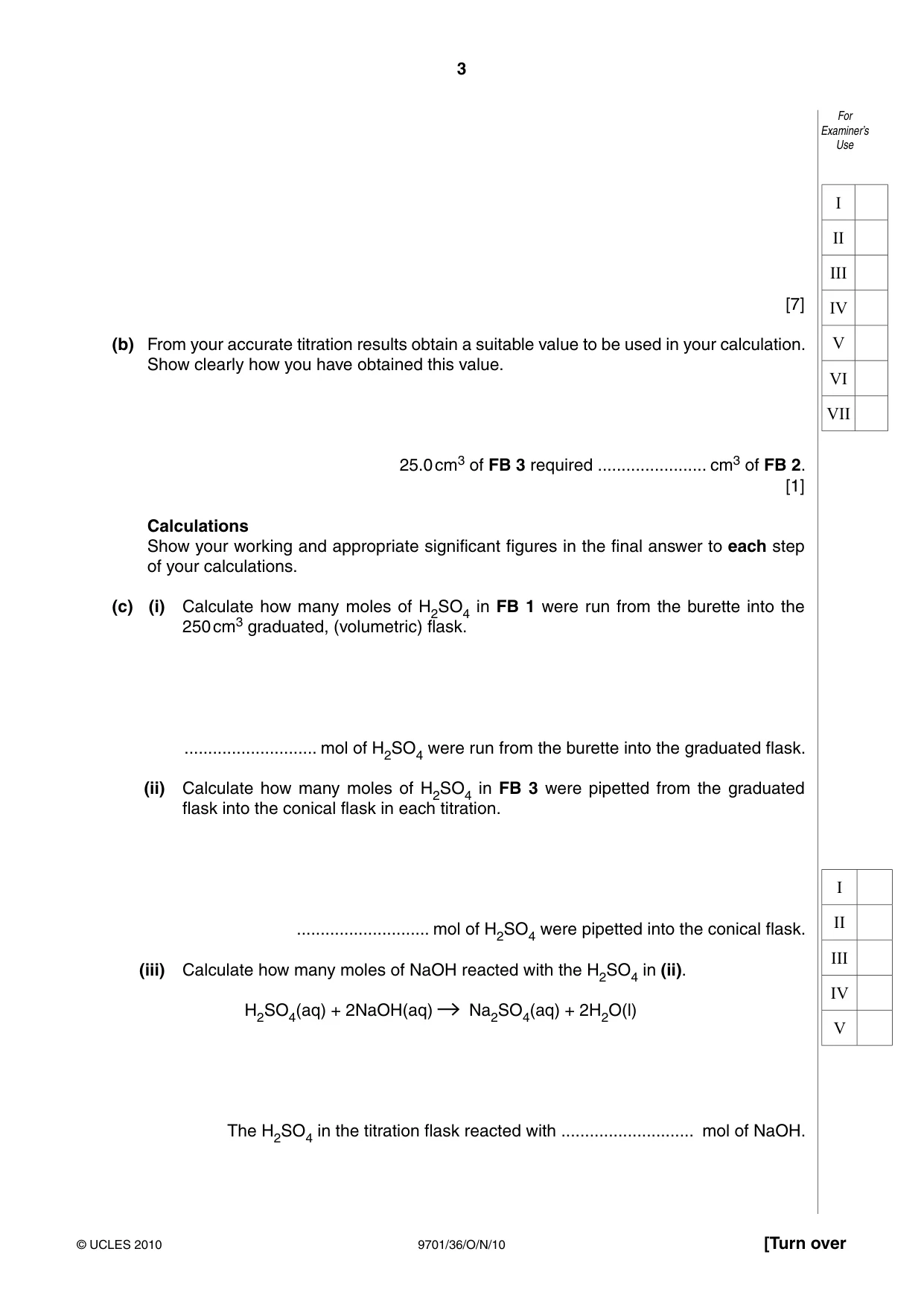 Cambridge A Level Chemistry 9701 2010 Oct/Nov Paper 3 · Variant 6 question paper, page 3 of 12