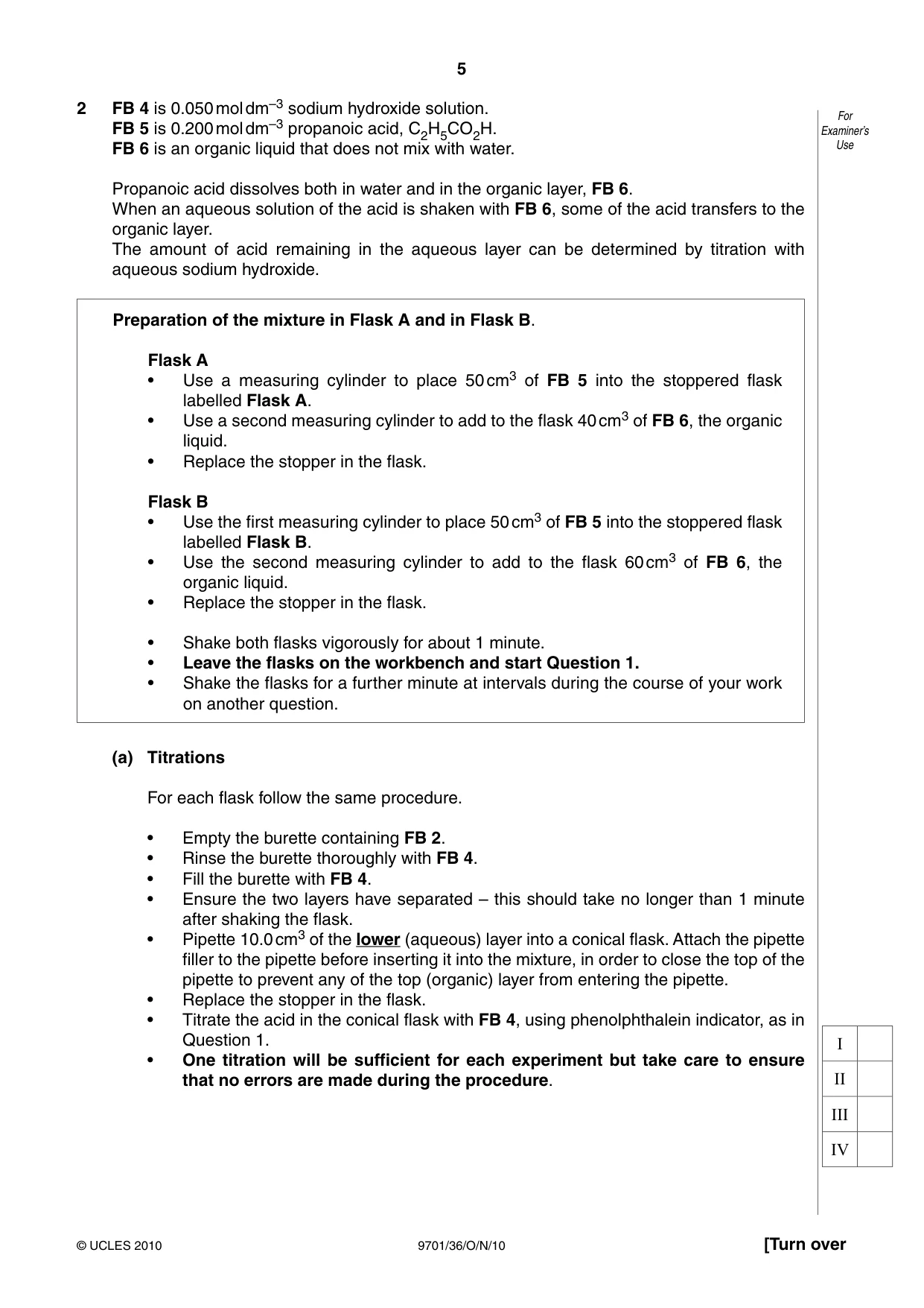 Cambridge A Level Chemistry 9701 2010 Oct/Nov Paper 3 · Variant 6 question paper, page 5 of 12