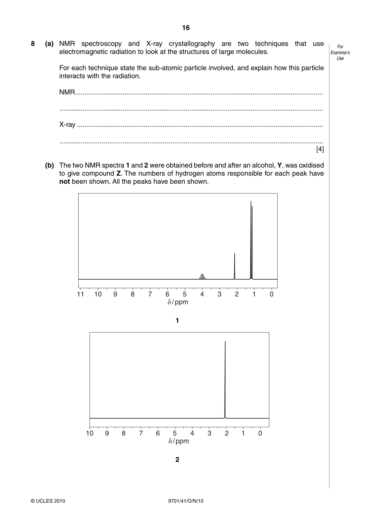 Cambridge A Level Chemistry 9701 2010 Oct/Nov Paper 4 · Variant 1 question paper, page 16 of 20