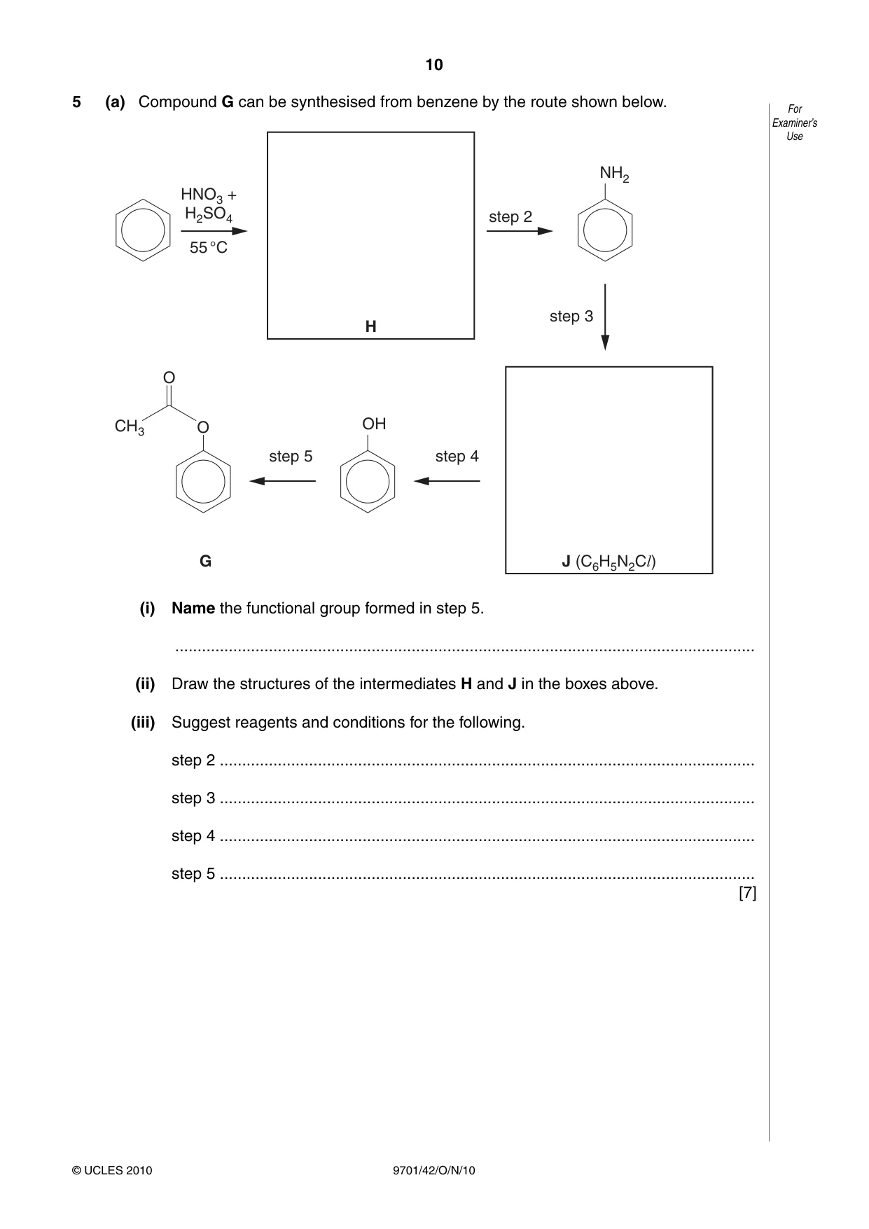 Cambridge A Level Chemistry 9701 2010 Oct/Nov Paper 4 · Variant 2 question paper, page 10 of 20