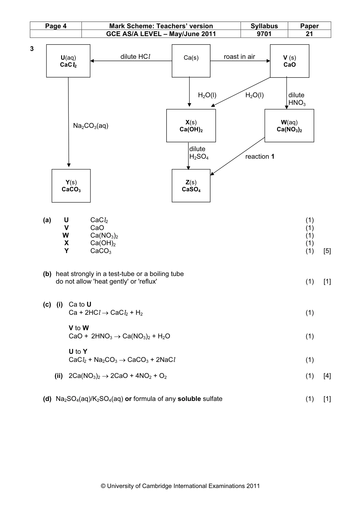 Mark scheme, page 4 of 6