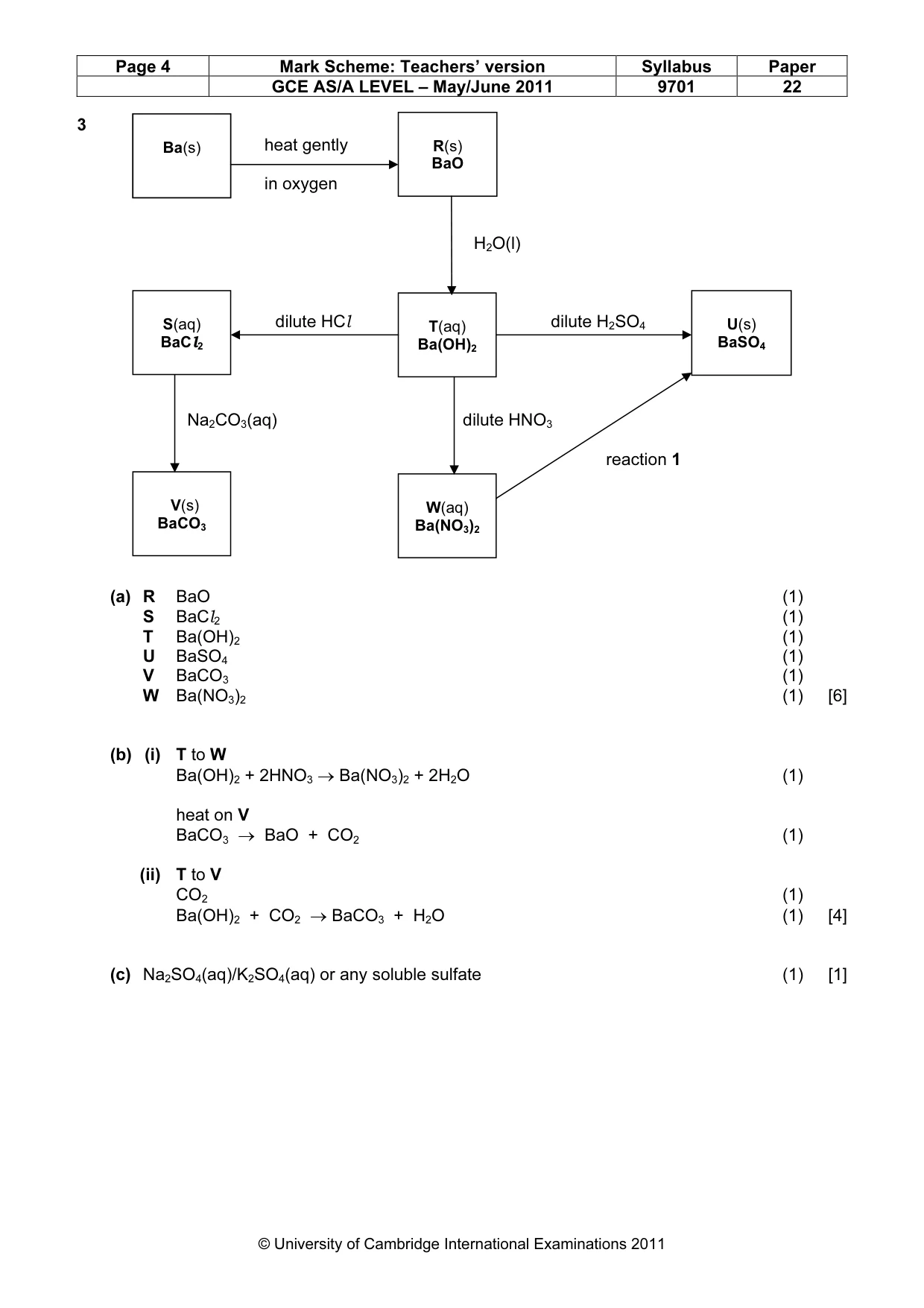 Mark scheme, page 4 of 6