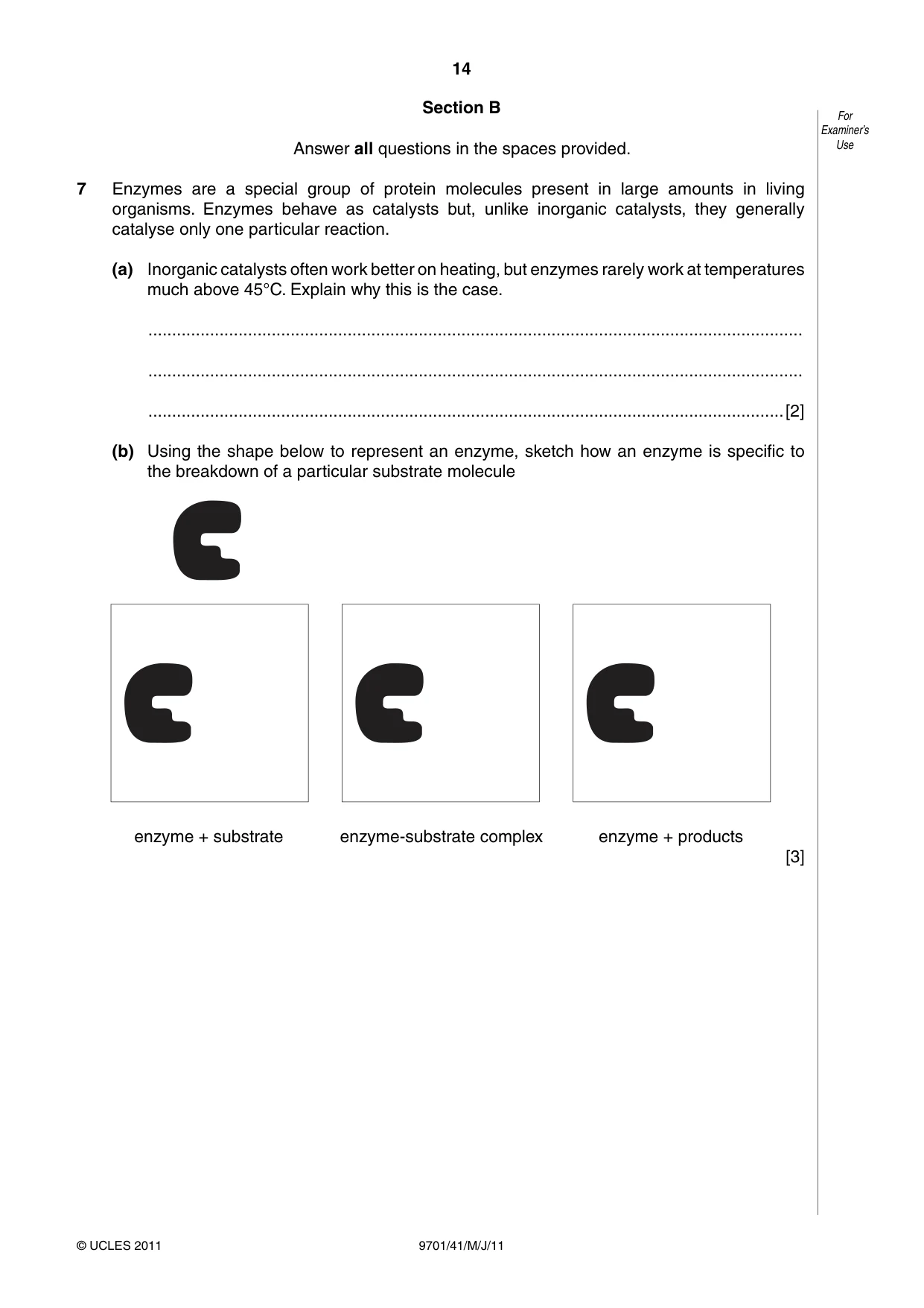 Cambridge A Level Chemistry 9701 2011 May/June Paper 4 · Variant 1 question paper, page 14 of 20