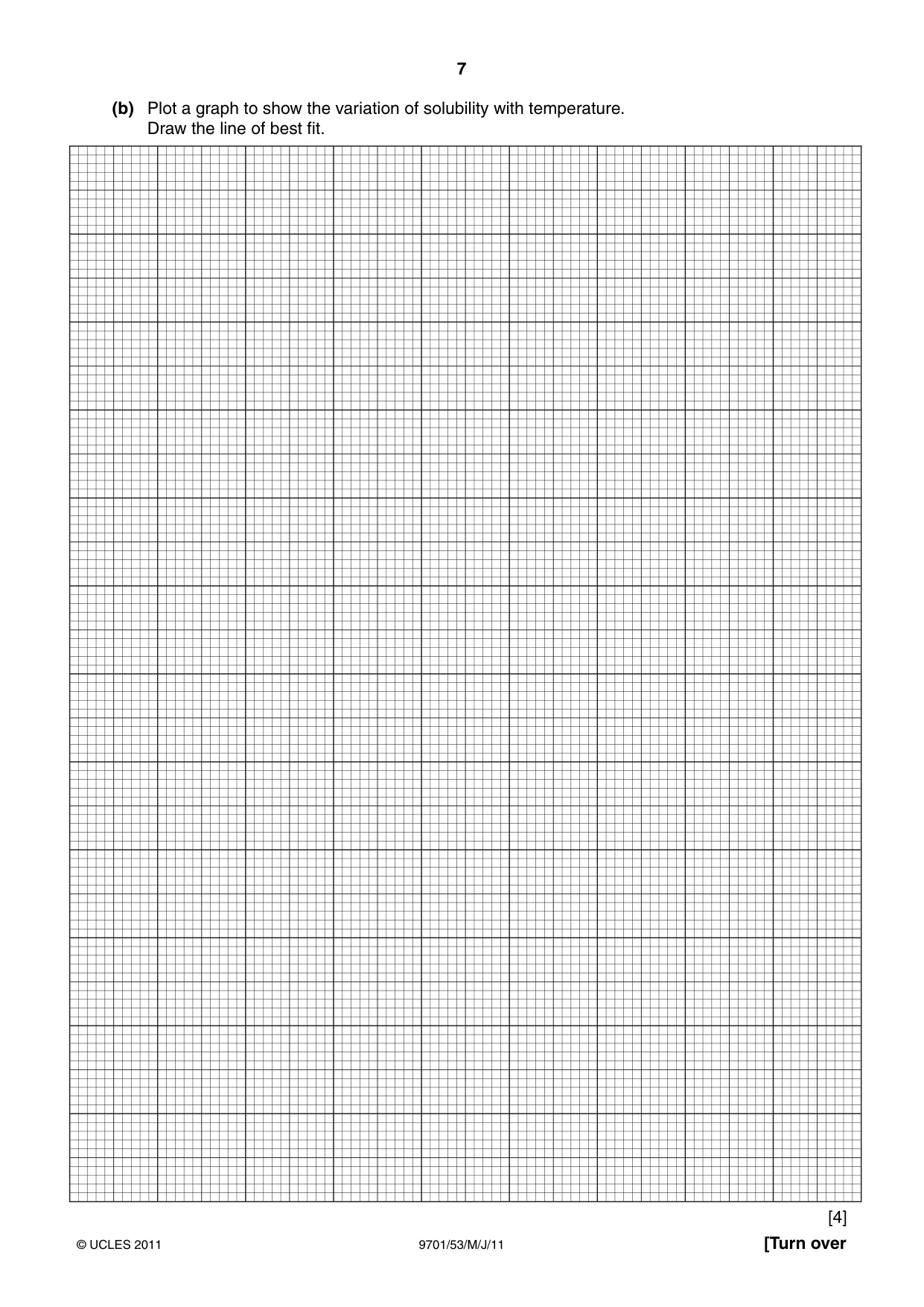 Cambridge A Level Chemistry 9701 2011 May/June Paper 5 · Variant 3 question paper, page 7 of 12