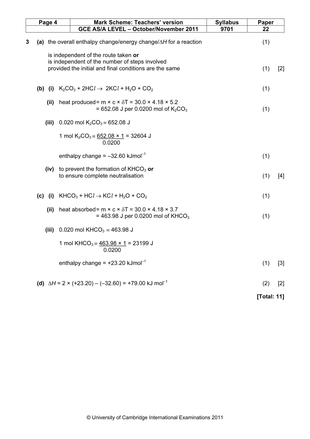 Mark scheme, page 4 of 7