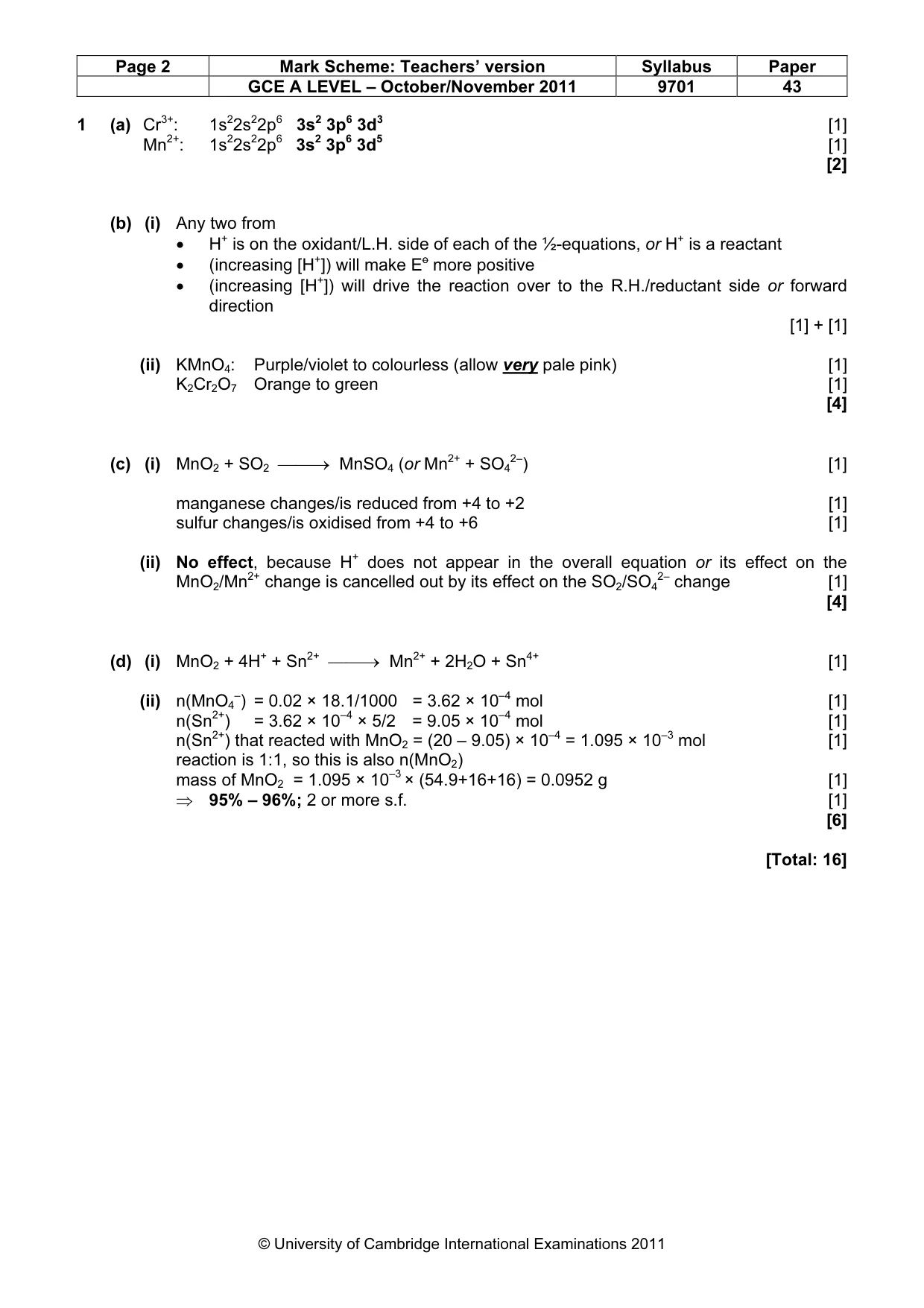 Mark scheme, page 2 of 10