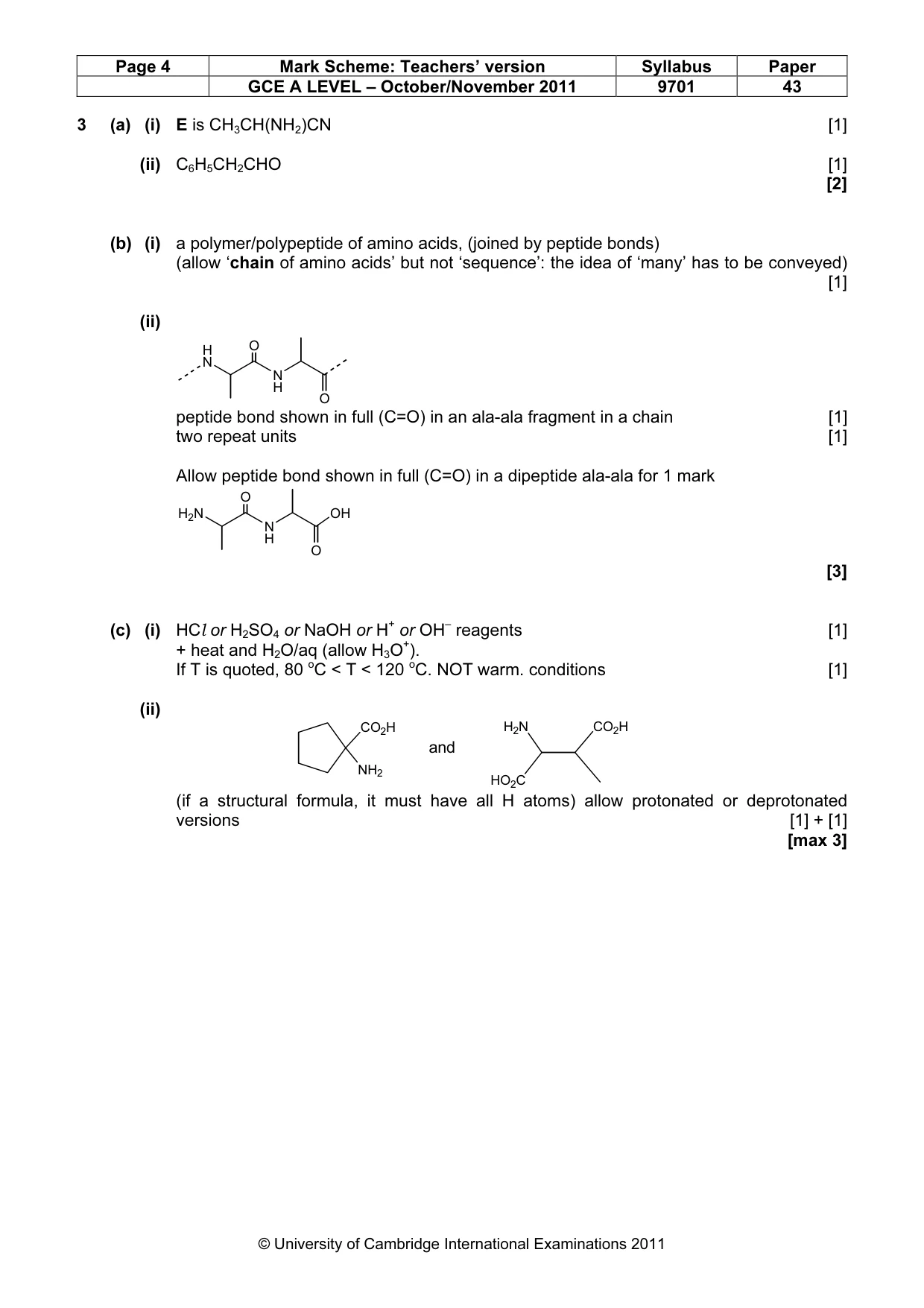 Mark scheme, page 4 of 10