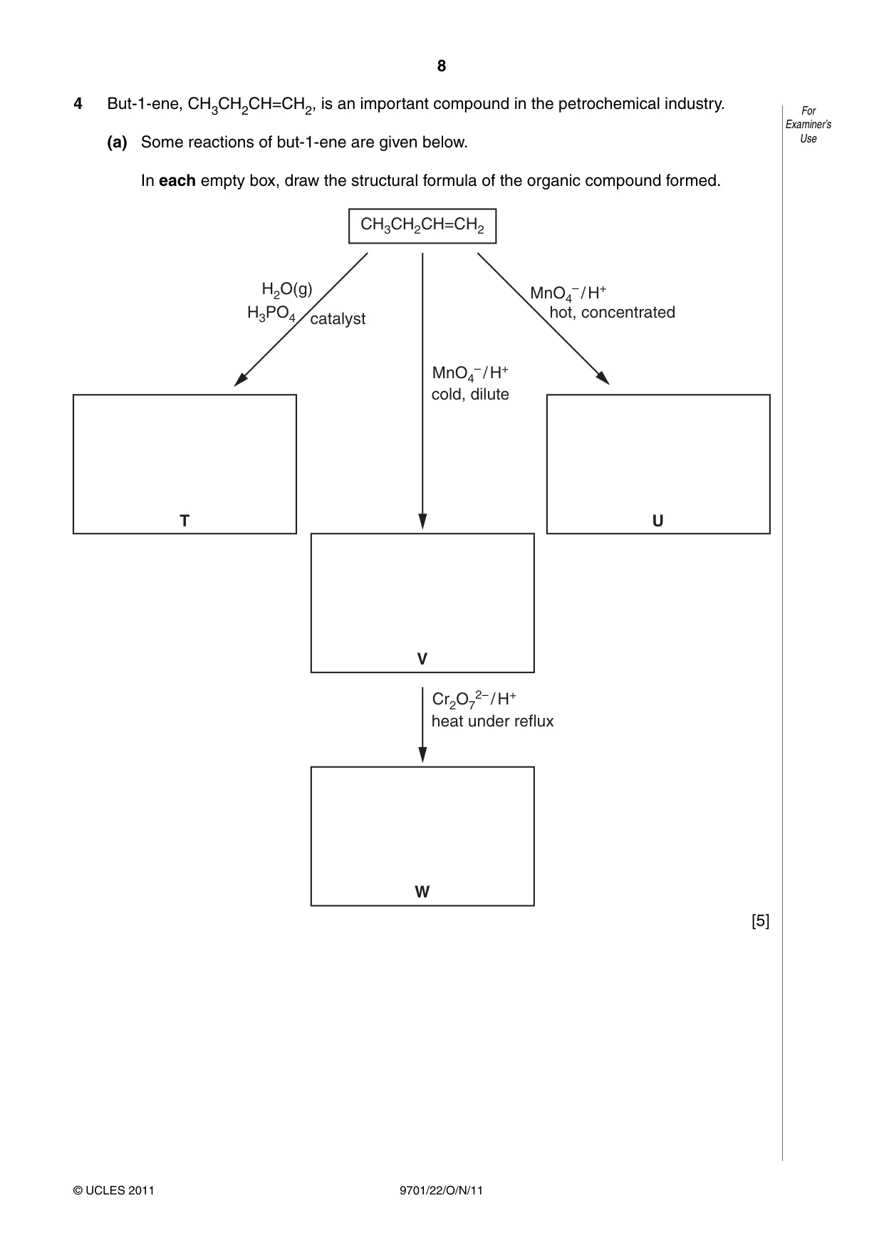 Cambridge A Level Chemistry 9701 2011 Oct/Nov Paper 2 · Variant 2 question paper, page 8 of 12