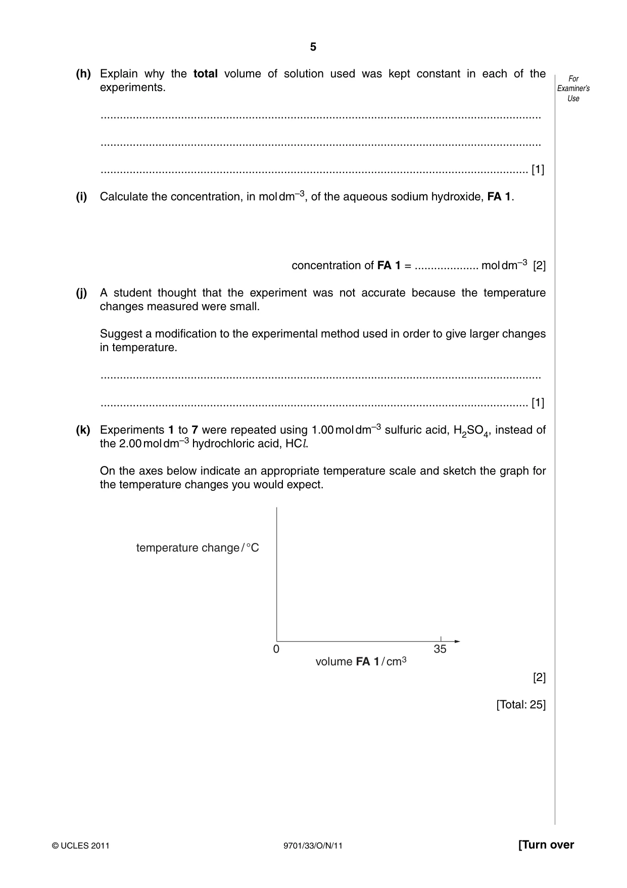 Cambridge A Level Chemistry 9701 2011 Oct/Nov Paper 3 · Variant 3 question paper, page 5 of 12