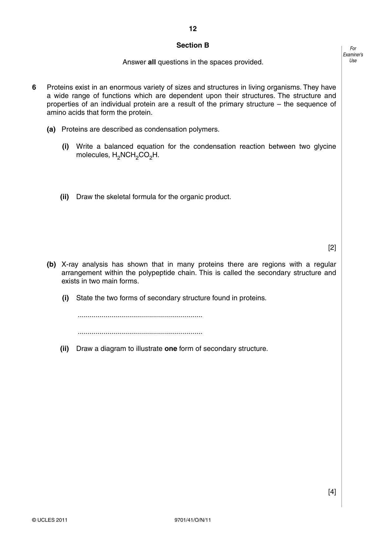 Cambridge A Level Chemistry 9701 2011 Oct/Nov Paper 4 · Variant 1 question paper, page 12 of 20