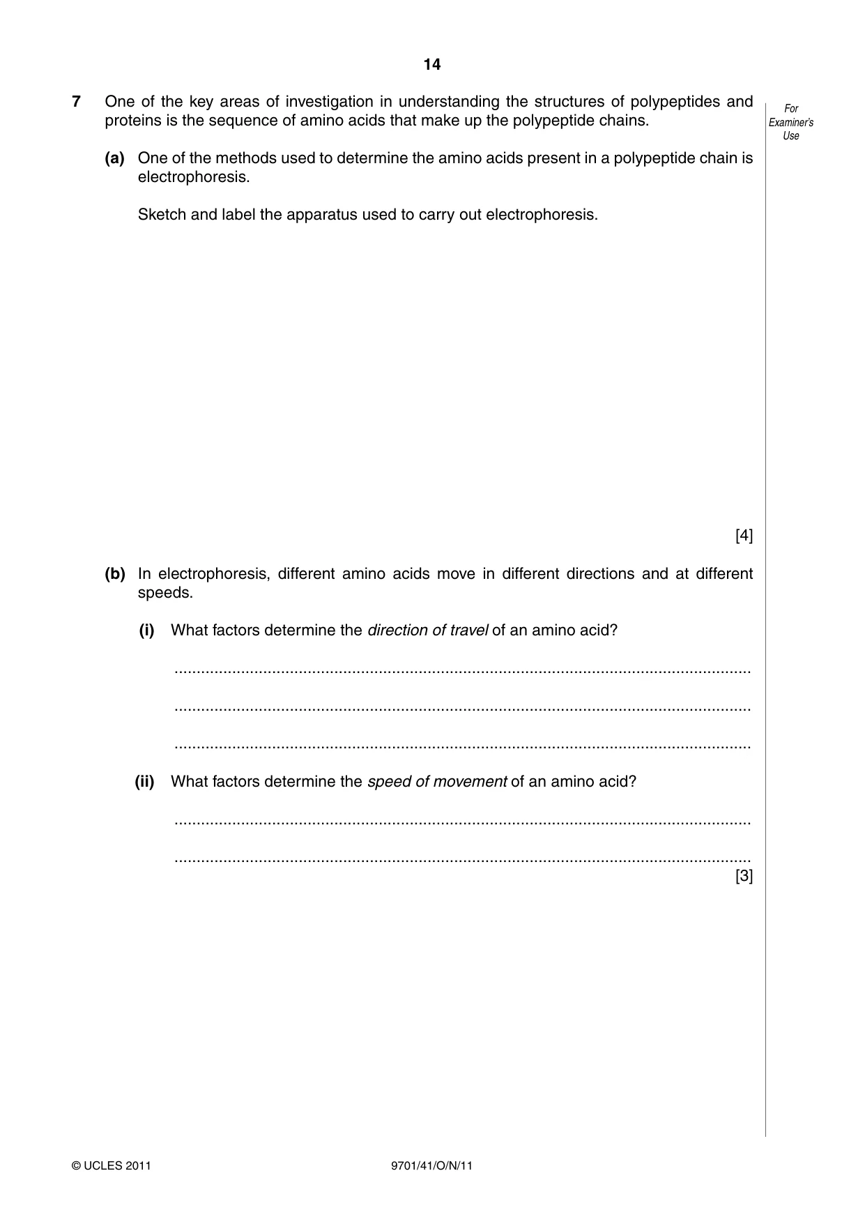 Cambridge A Level Chemistry 9701 2011 Oct/Nov Paper 4 · Variant 1 question paper, page 14 of 20