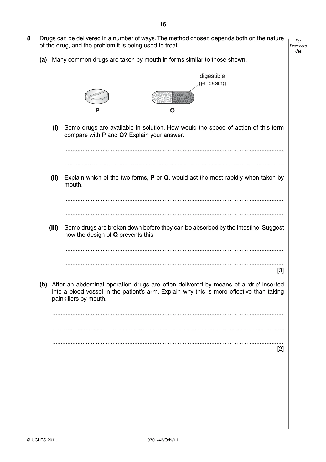 Cambridge A Level Chemistry 9701 2011 Oct/Nov Paper 4 · Variant 3 question paper, page 16 of 20