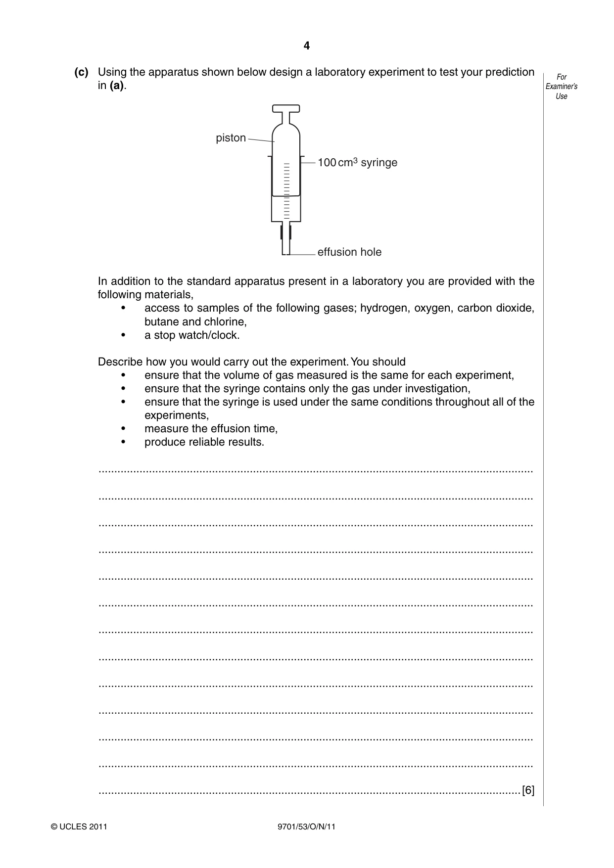 Cambridge A Level Chemistry 9701 2011 Oct/Nov Paper 5 · Variant 3 question paper, page 4 of 12