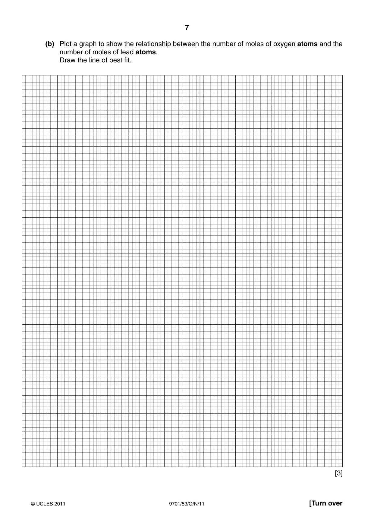 Cambridge A Level Chemistry 9701 2011 Oct/Nov Paper 5 · Variant 3 question paper, page 7 of 12