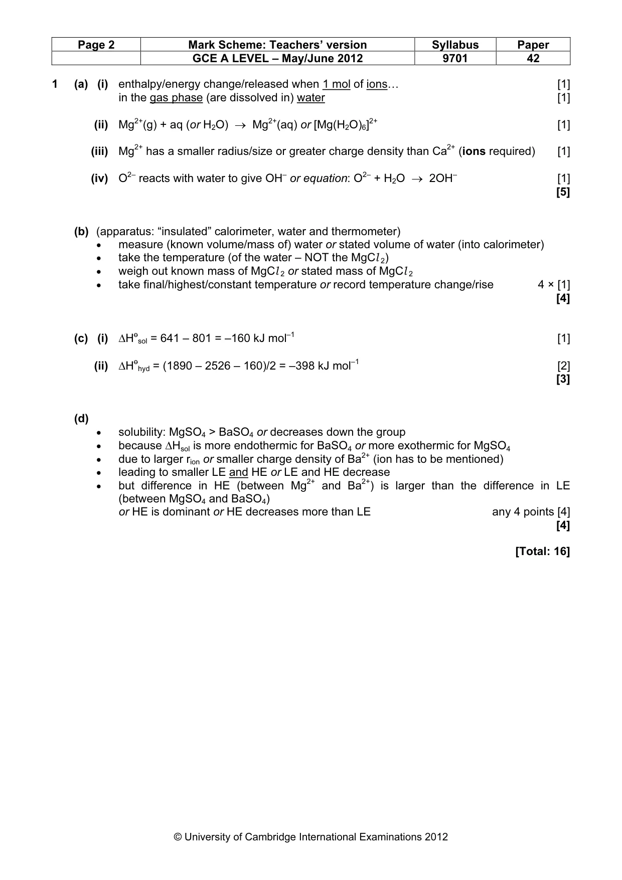 Mark scheme, page 2 of 10