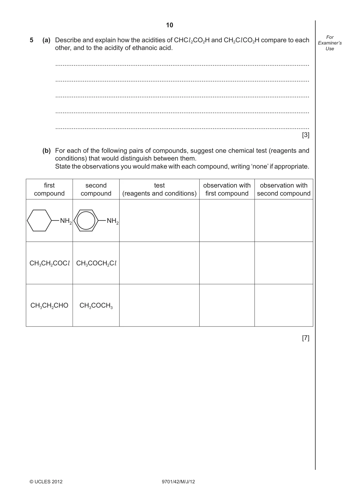 Cambridge A Level Chemistry 9701 2012 May/June Paper 4 · Variant 2 question paper, page 10 of 20