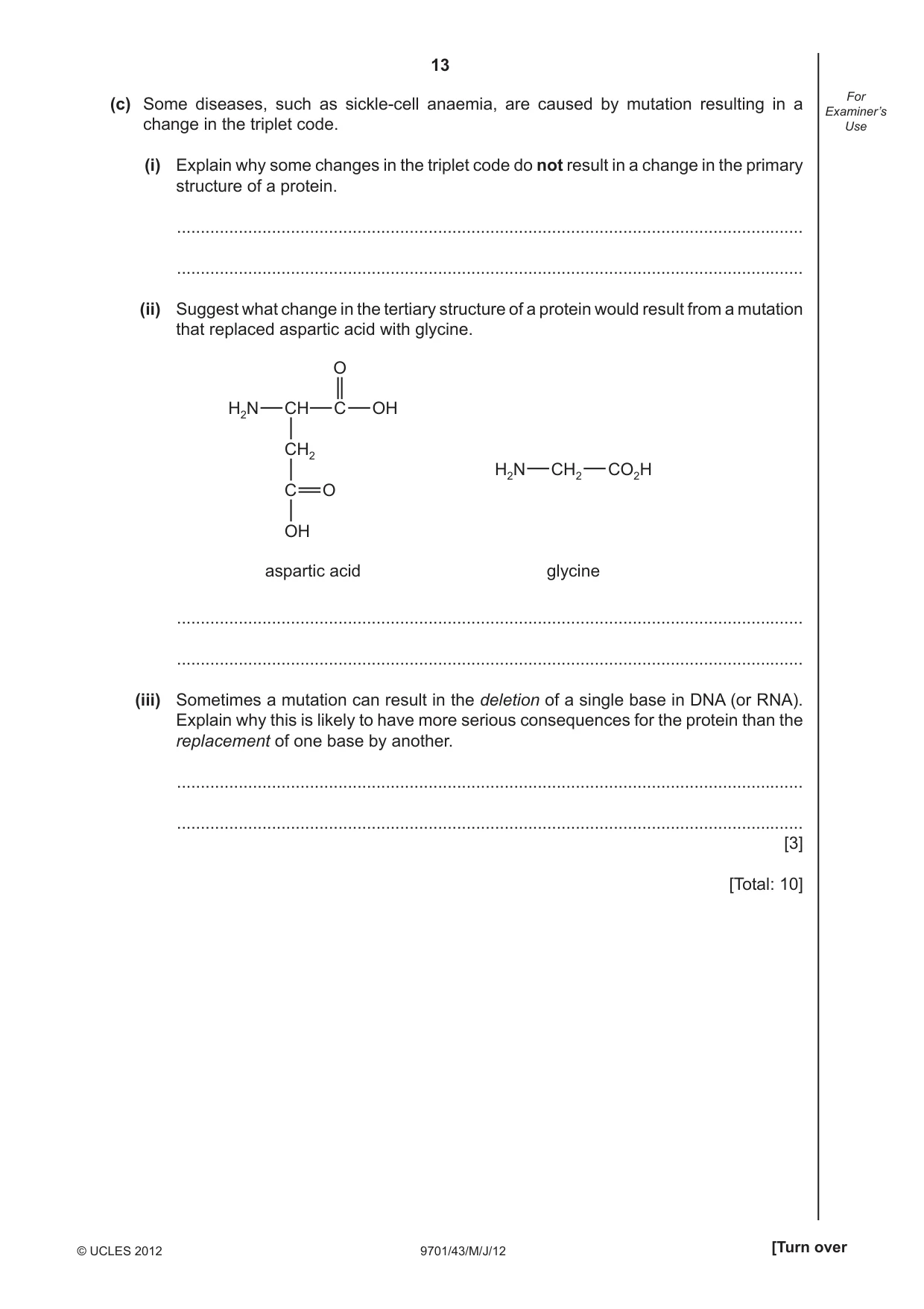 Cambridge A Level Chemistry 9701 2012 May/June Paper 4 · Variant 3 question paper, page 13 of 20