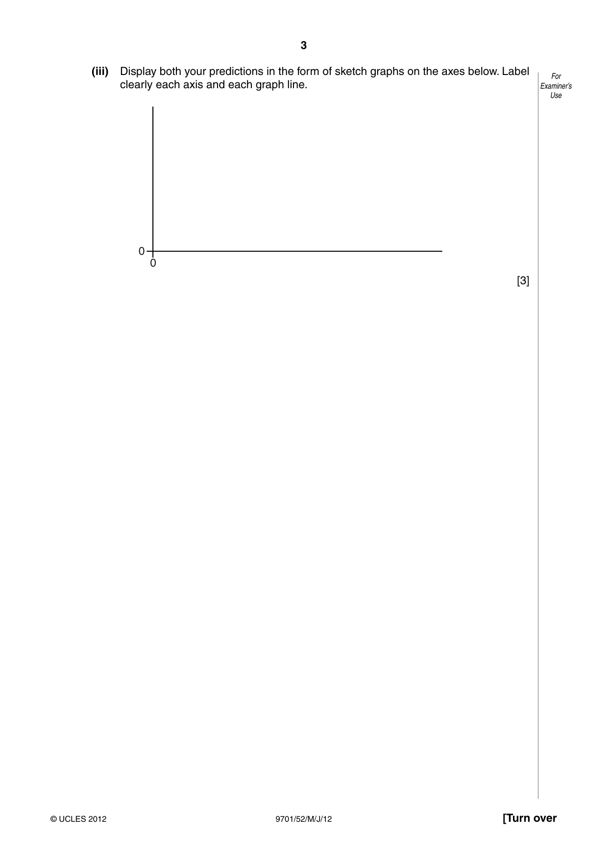 Cambridge A Level Chemistry 9701 2012 May/June Paper 5 · Variant 2 question paper, page 3 of 12