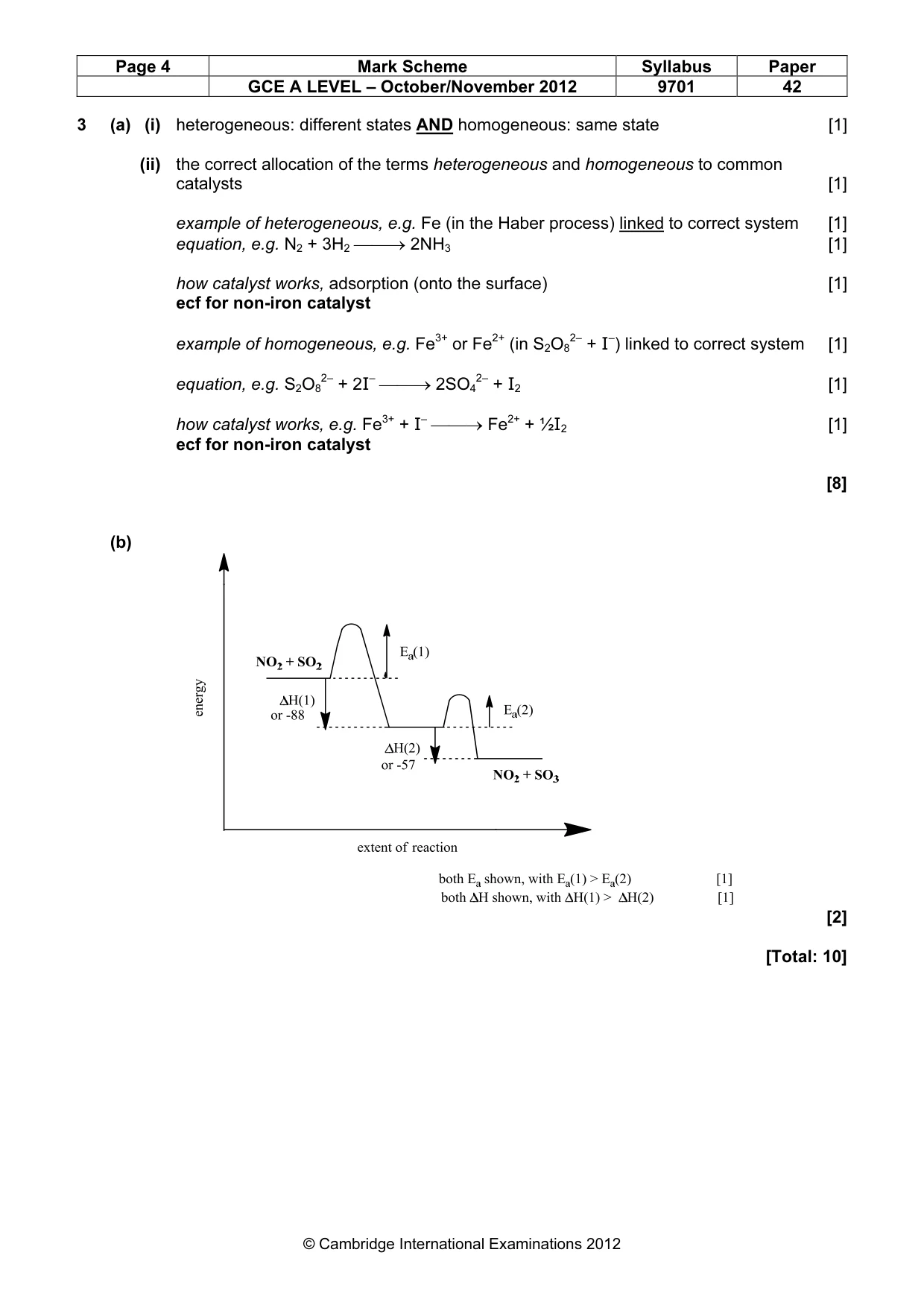Mark scheme, page 4 of 11