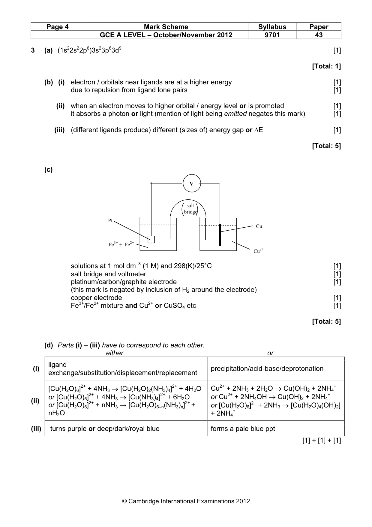 Mark scheme, page 4 of 10