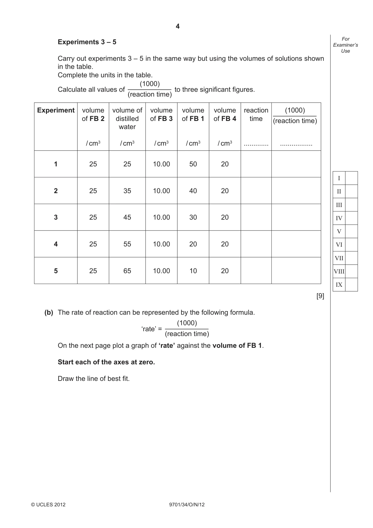 Cambridge A Level Chemistry 9701 2012 Oct/Nov Paper 3 · Variant 4 question paper, page 4 of 16
