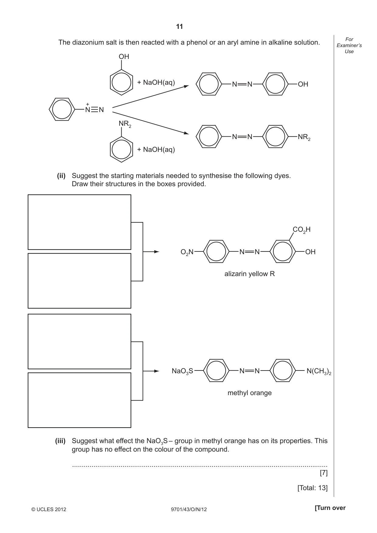Cambridge A Level Chemistry 9701 2012 Oct/Nov Paper 4 · Variant 3 question paper, page 11 of 20