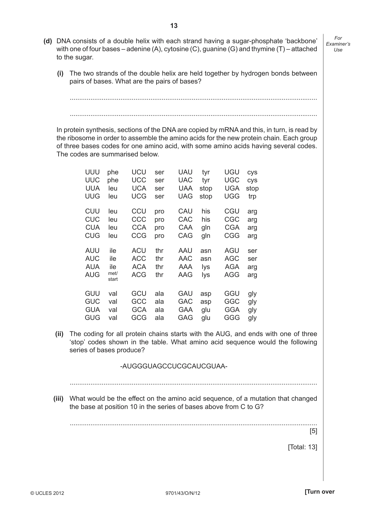Cambridge A Level Chemistry 9701 2012 Oct/Nov Paper 4 · Variant 3 question paper, page 13 of 20