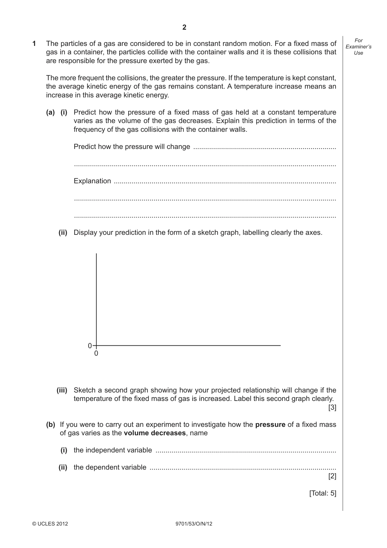 Cambridge A Level Chemistry 9701 2012 Oct/Nov Paper 5 · Variant 3 question paper, page 2 of 8